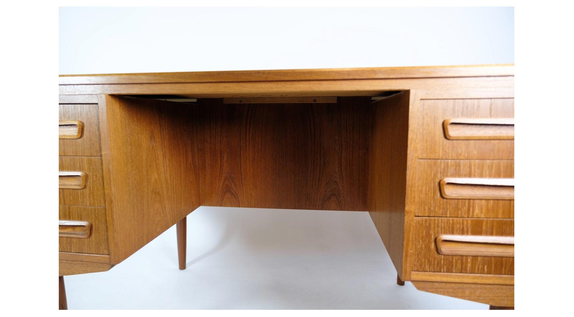 Mid-20th Century Desk Of High Quality Made In Teak Made By AP Furniture Svenstrup From 1960s  For Sale