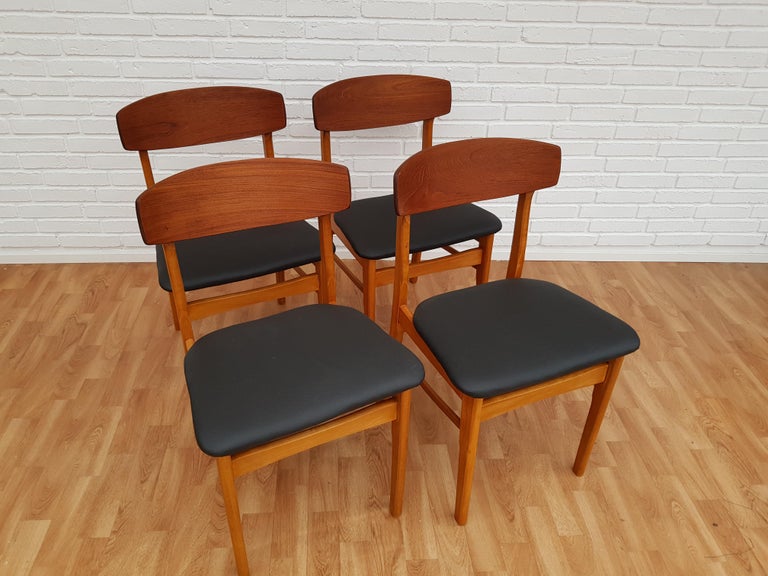 Danish Design, Dining Chairs, Teak, Beech wood, Completely ...