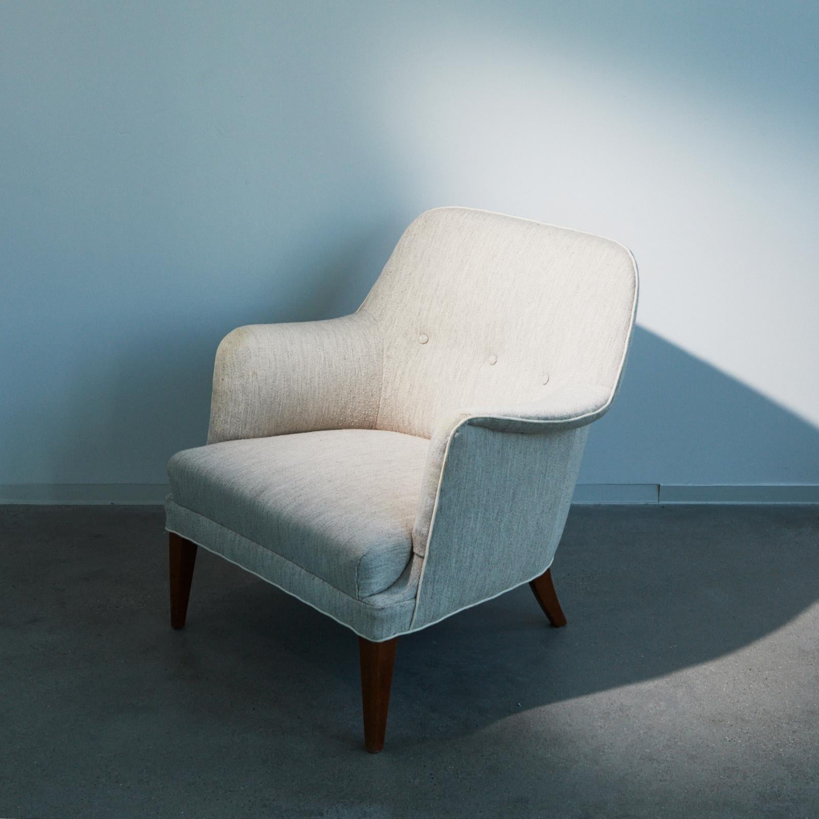 Scandinavian Modern Danish design easy chair of the Fifties For Sale