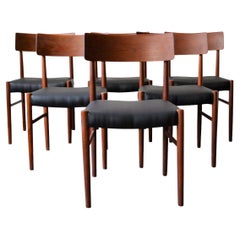 Chaises de salle à manger en teck Farstrup de design danois