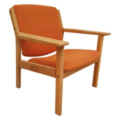 Vintage Danish Design, FDB Møbler Armchair, Kvadrat Wool by Nana Ditzel, Restored