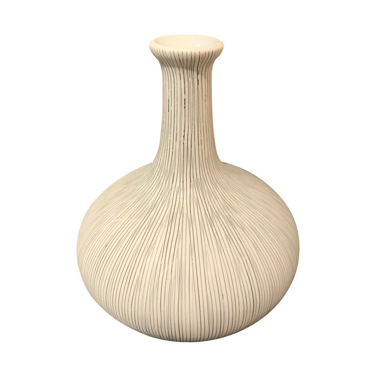 Danish Design Fine Stripe Vase, Thailand, Contemporary at 1stDibs