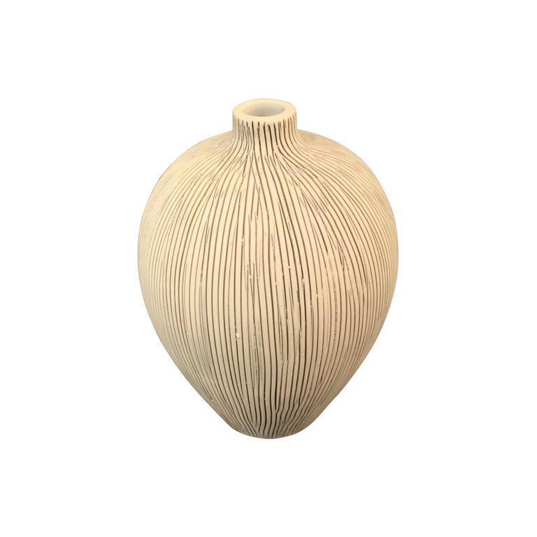 Danish Design Fine Stripe Vase, Thailand, Contemporary For Sale at 1stDibs