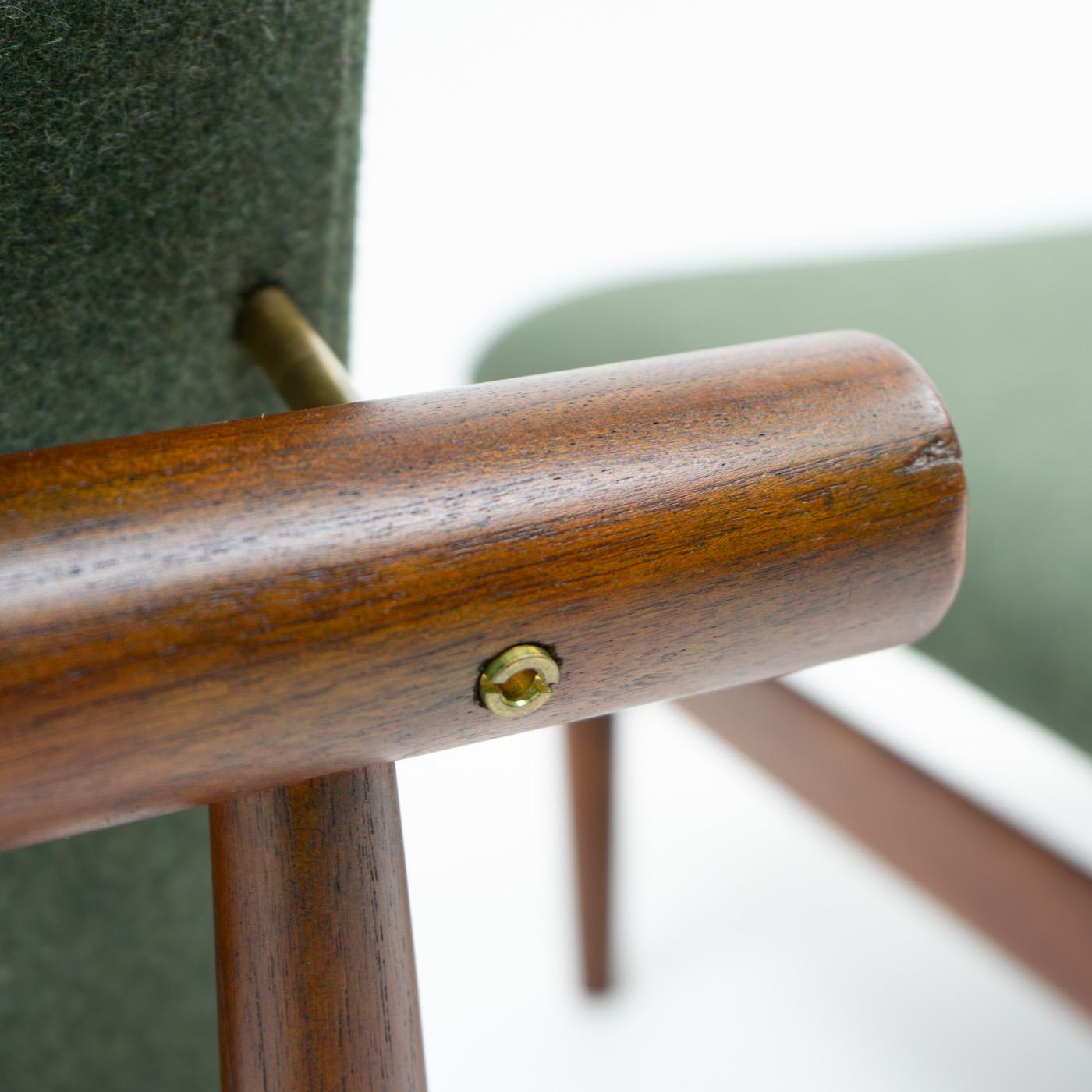 Danish Design Finn Juhl Lounge Chair and Ottoman, Japan Series For Sale 5