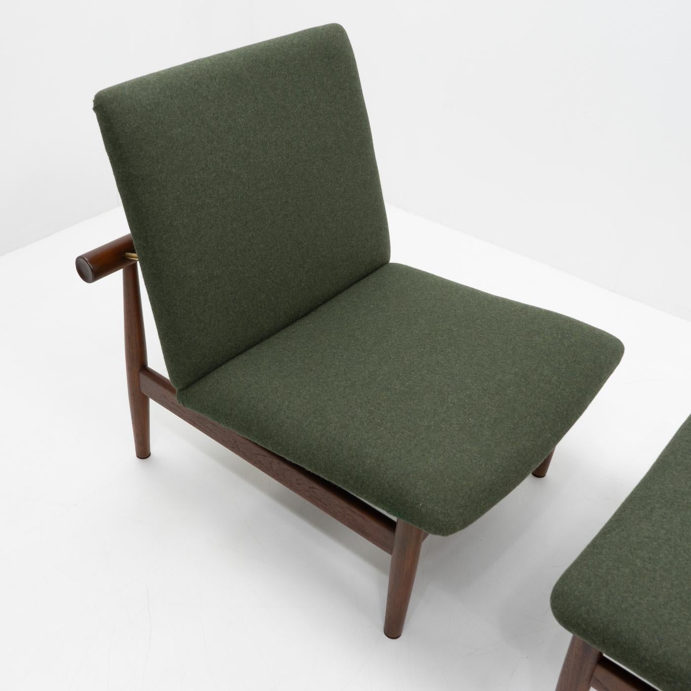 Danish Design Finn Juhl Lounge Chair and Ottoman, Japan Series For Sale 1
