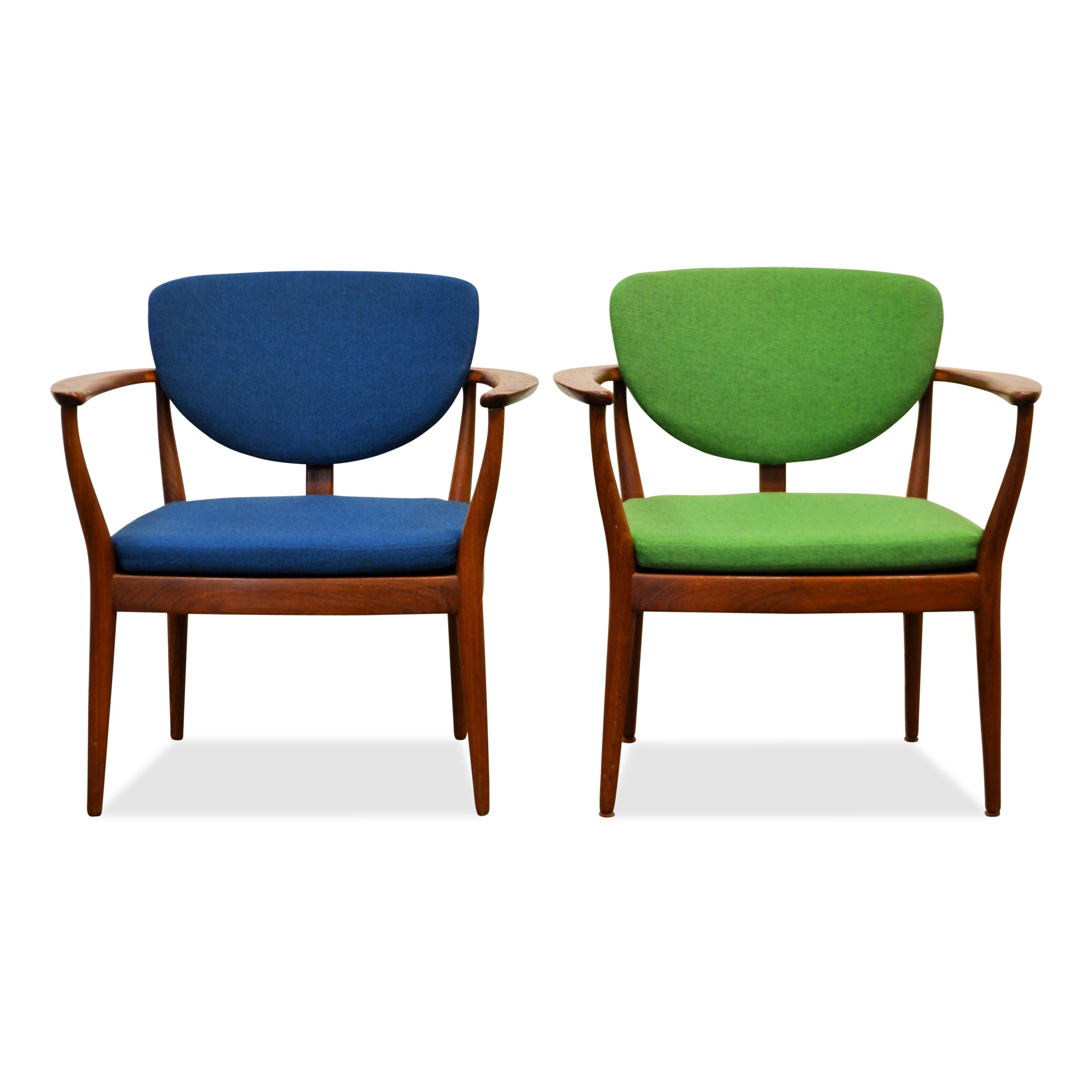 Danish Design Finn Juhl Style Teak Lounge Chair For Sale 5