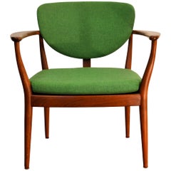 Danish Design Finn Juhl Style Teak Lounge Chair