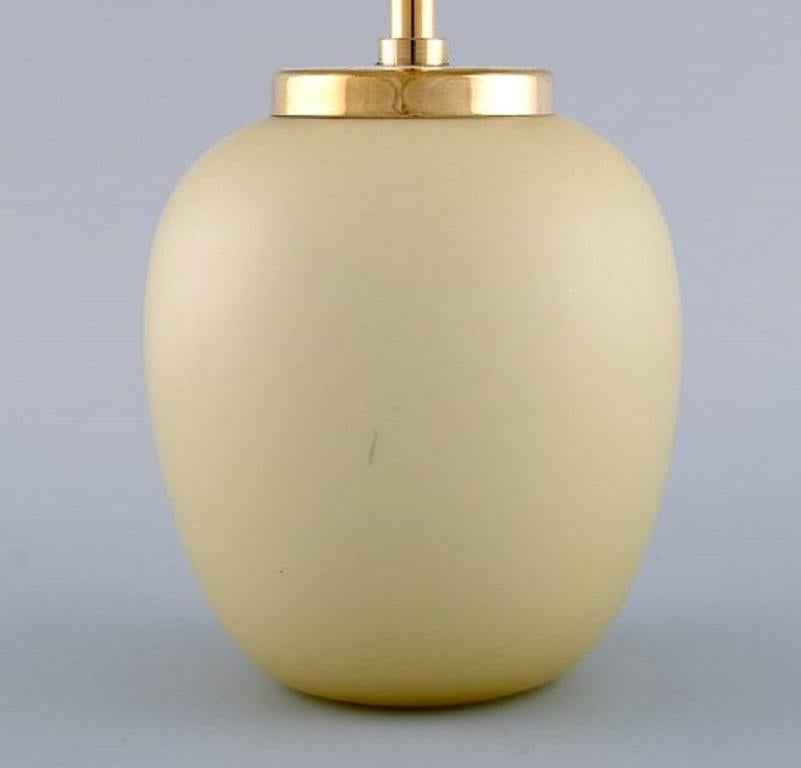 Lacquered Danish Design, Four China Lamps or Pendants Made of Matt Opal Glass, 1960s For Sale