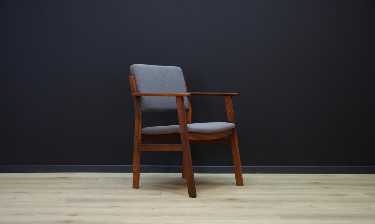 Mid-Century Modern Danish Design Grey Armchair Midcentury Classic