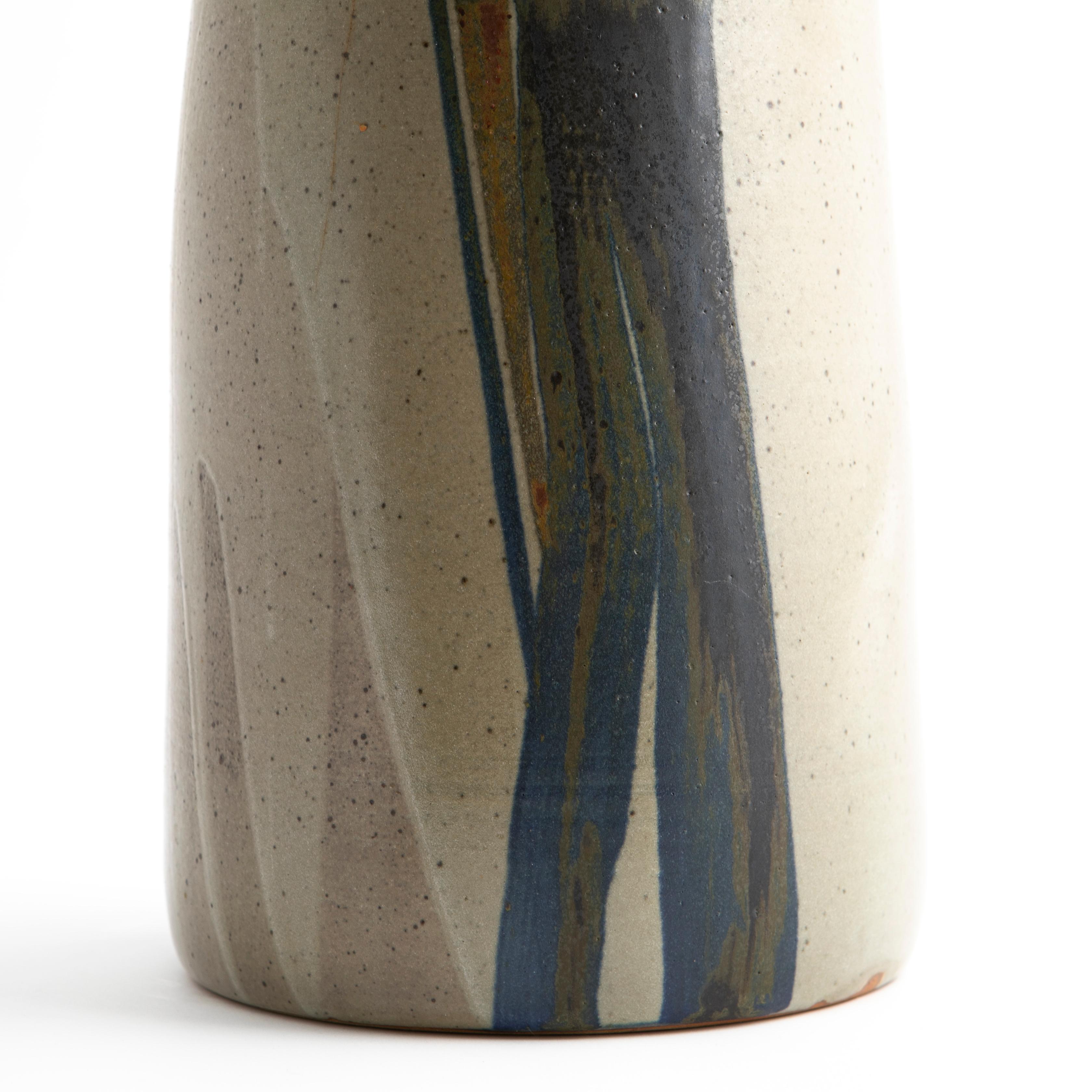 Dänische Jacob Bang-Vase, Keramik und glasiert, dänisches Design im Angebot 4