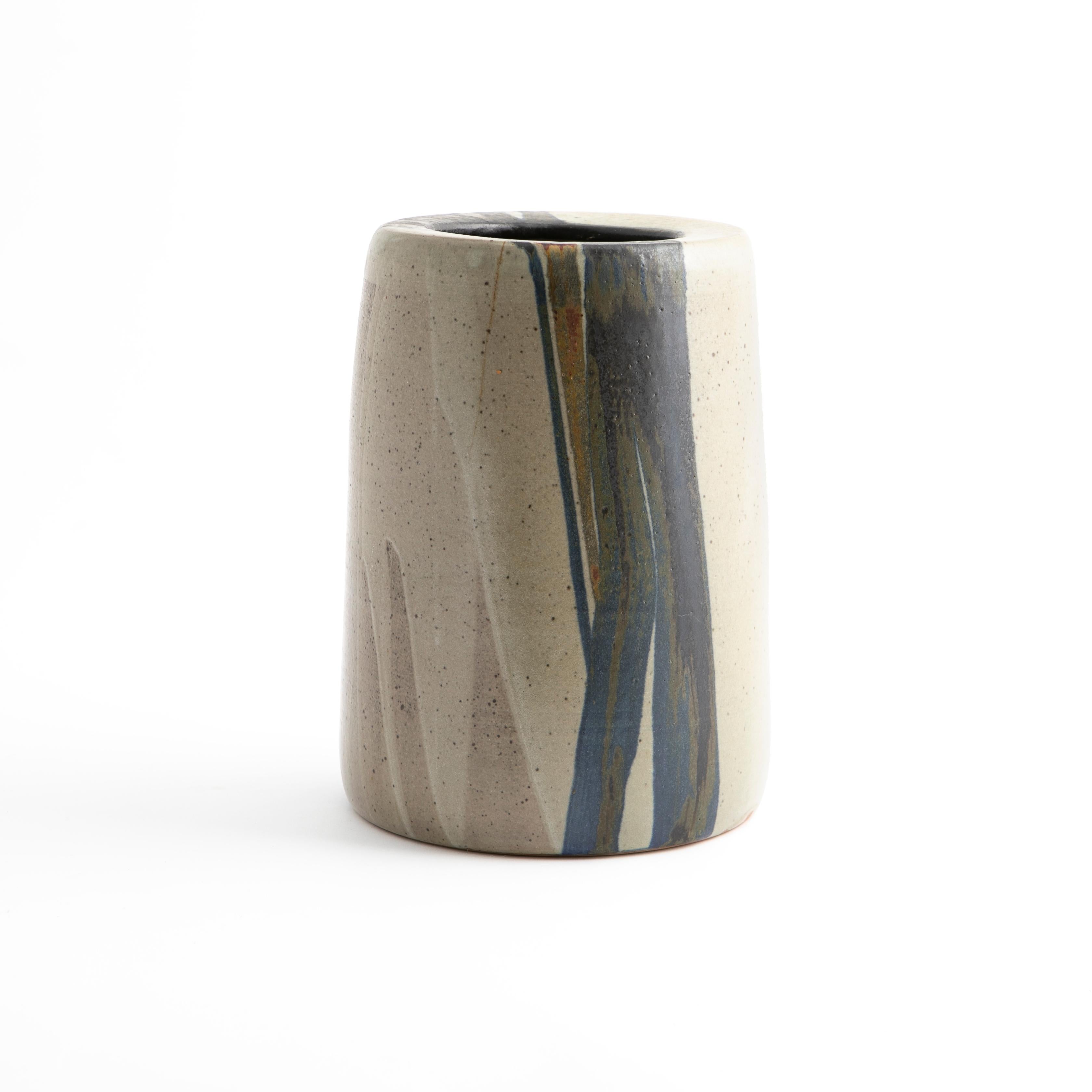 Danois Vase en céramique et émail Jacob Bang Design danois en vente