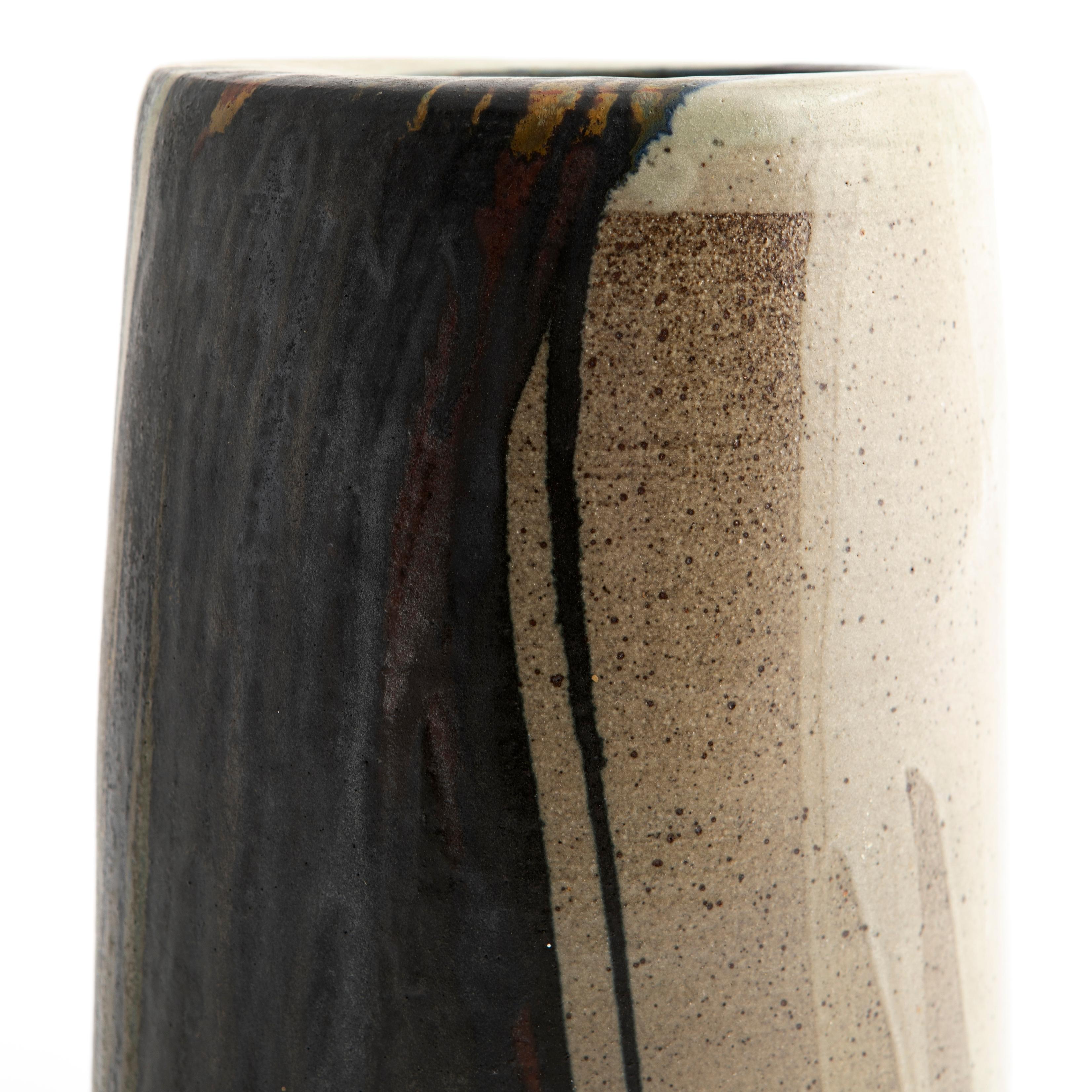 Dänische Jacob Bang-Vase, Keramik und glasiert, dänisches Design im Angebot 2