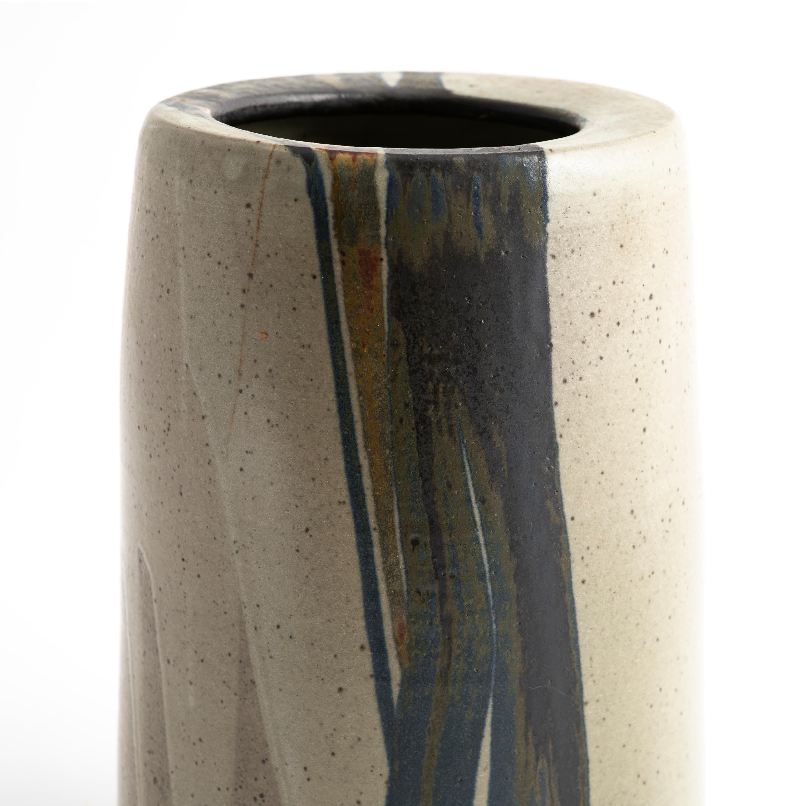 Dänische Jacob Bang-Vase, Keramik und glasiert, dänisches Design im Angebot 3