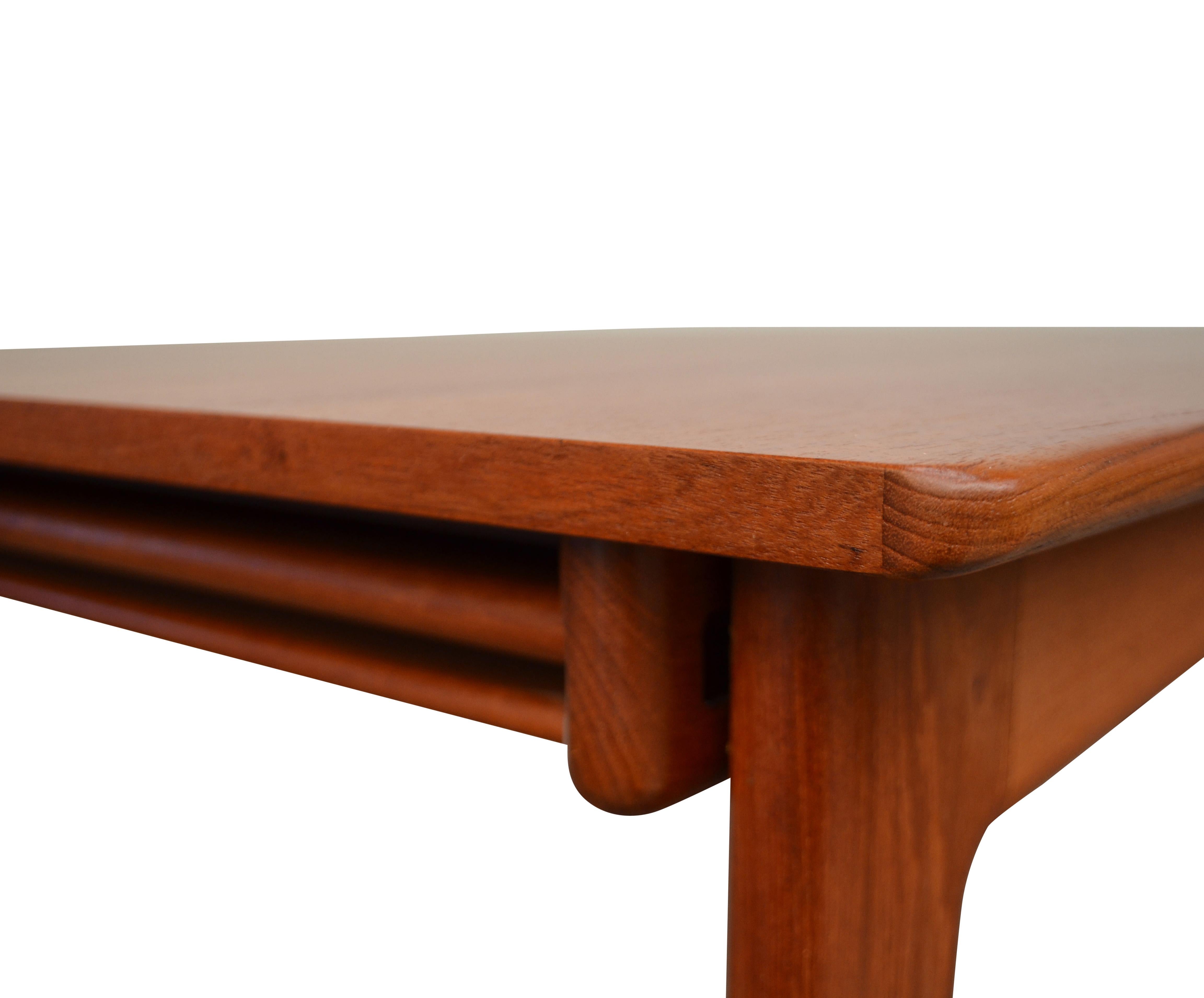 Mid-20th Century Danish Design Knud Andersen Teak Extendable Dining Table