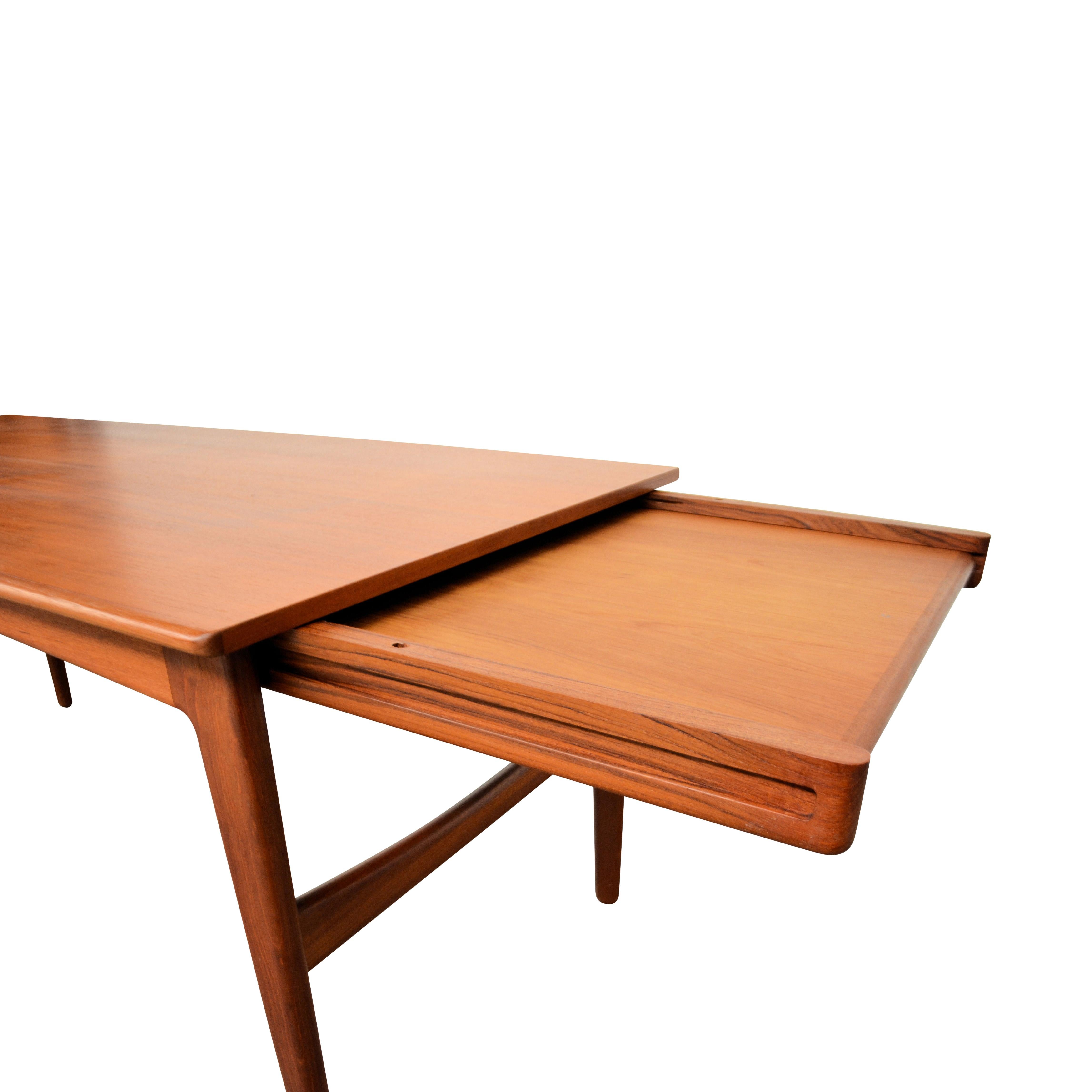 Danish Design Knud Andersen Teak Extendable Dining Table 1