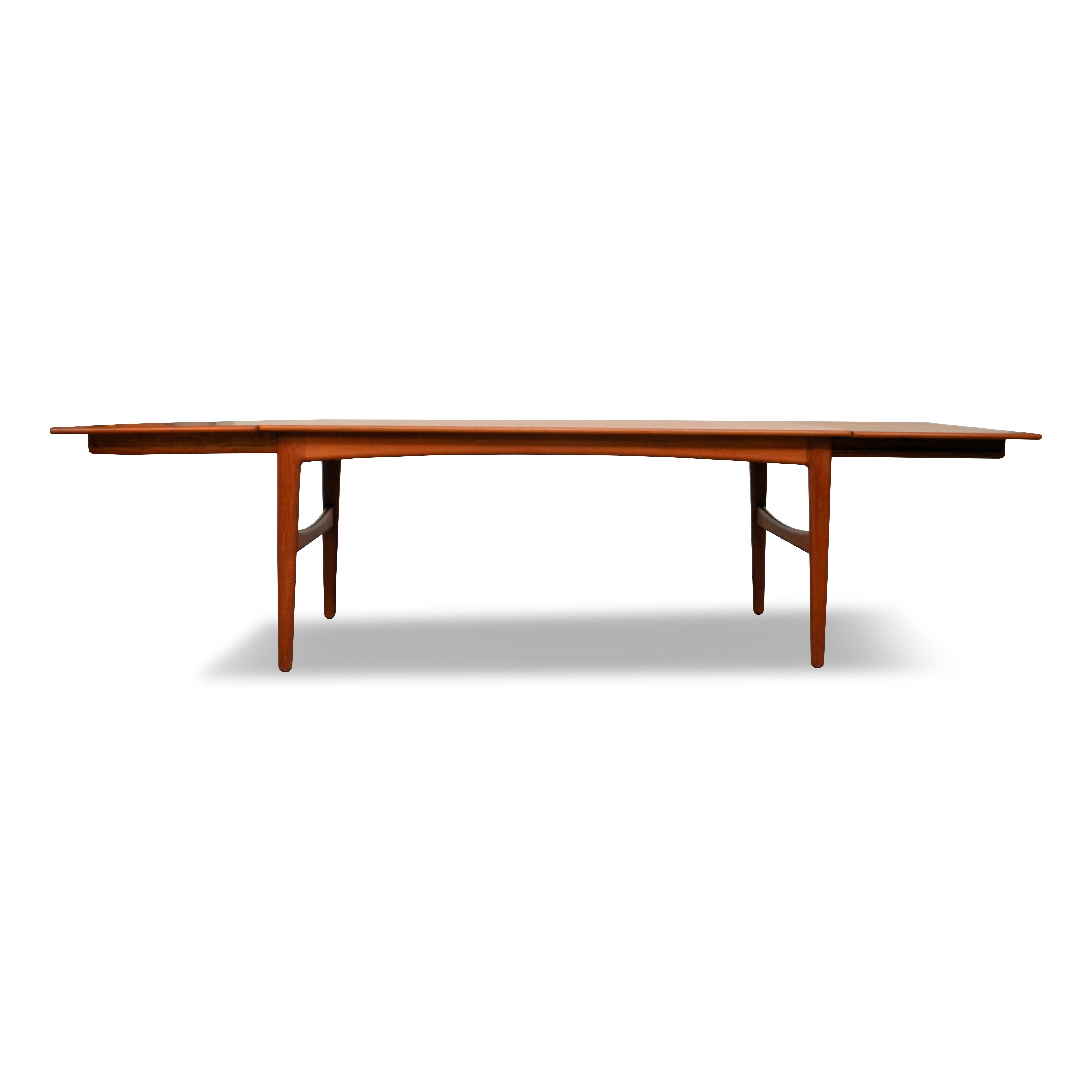 Danish Design Knud Andersen Teak Extendable Dining Table 2