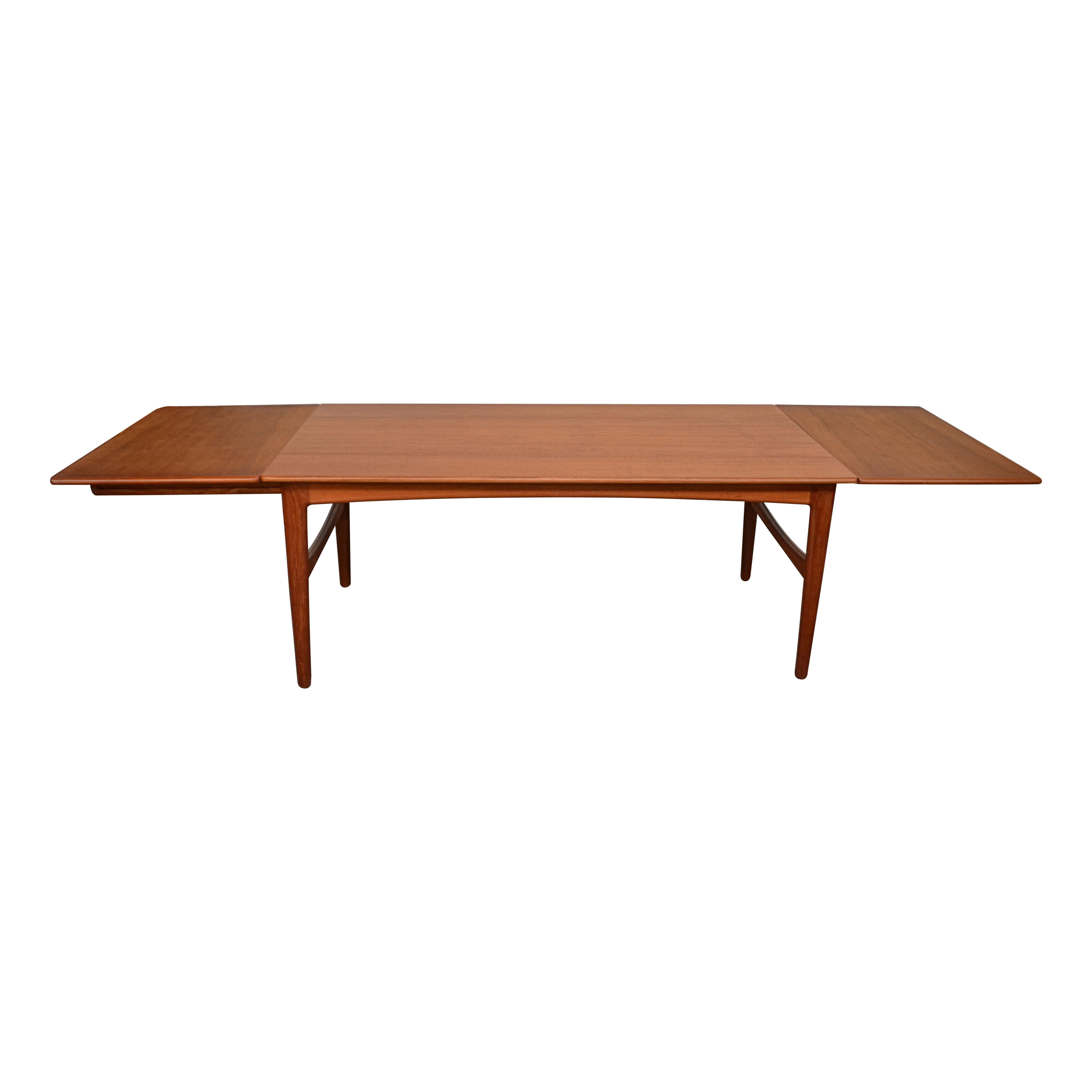 Danish Design Knud Andersen Teak Extendable Dining Table 3