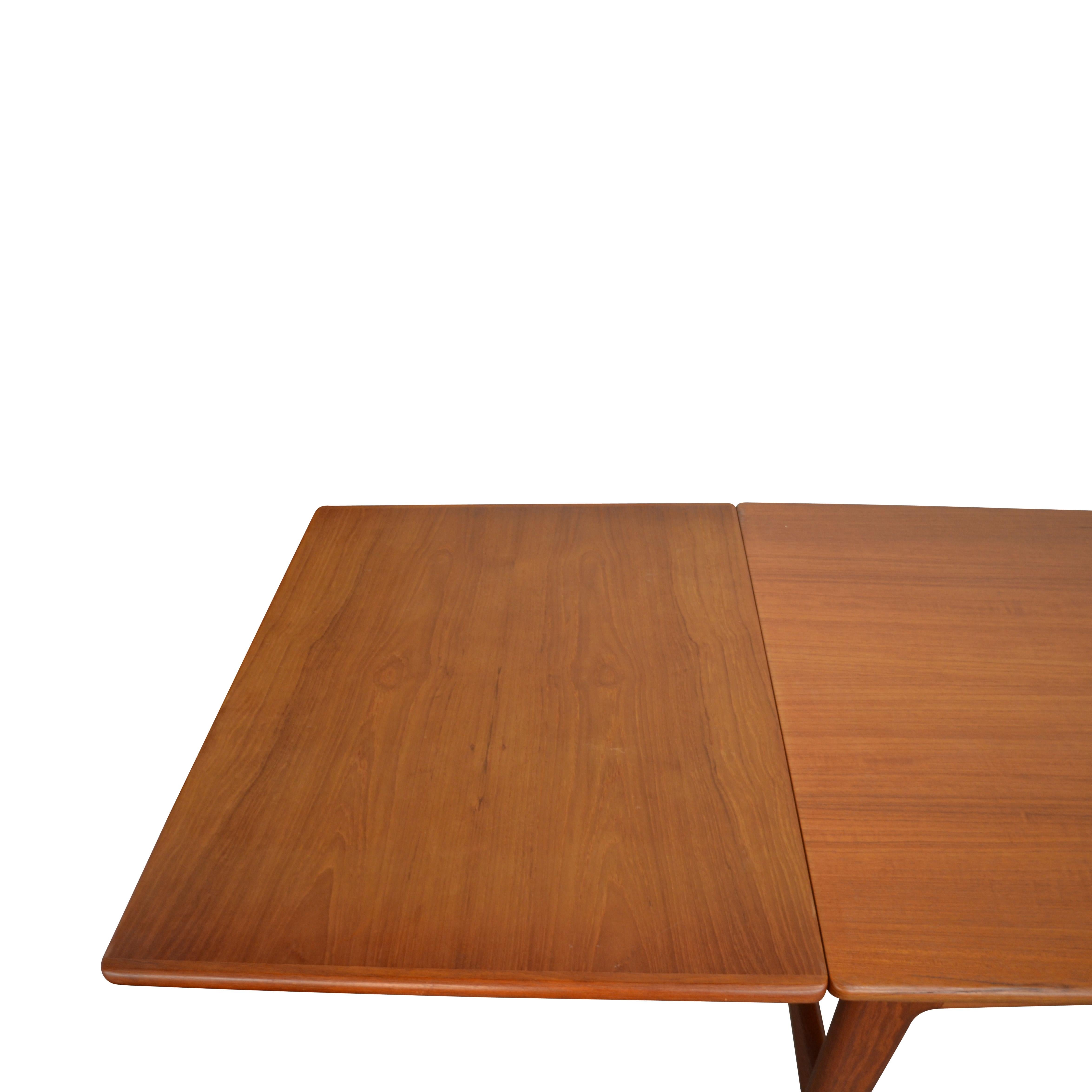 Danish Design Knud Andersen Teak Extendable Dining Table 4