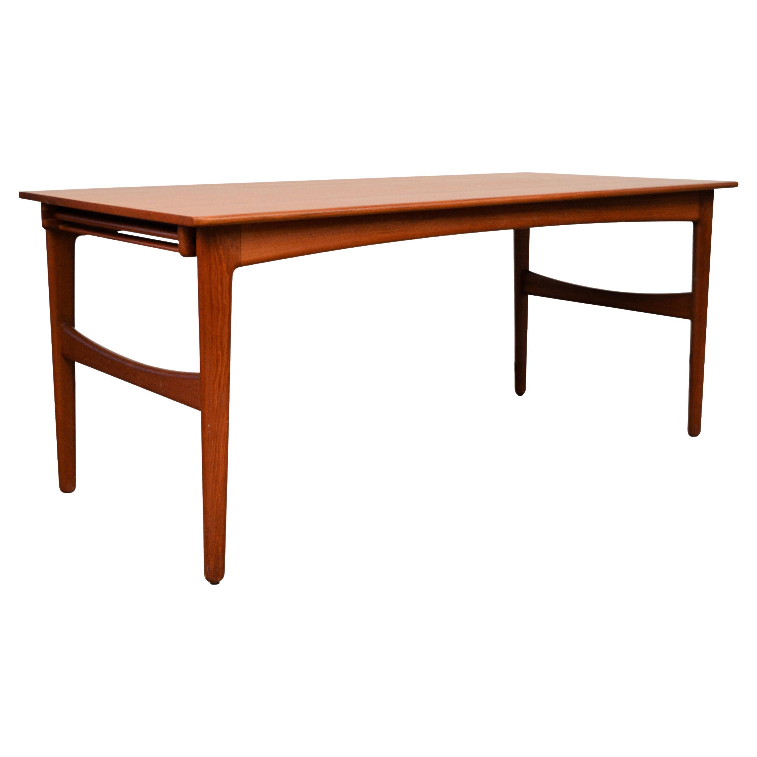 Danish Design Knud Andersen Teak Extendable Dining Table at 1stDibs