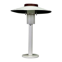 Danish Design Lamp Vintage 1960s Modern Metal White