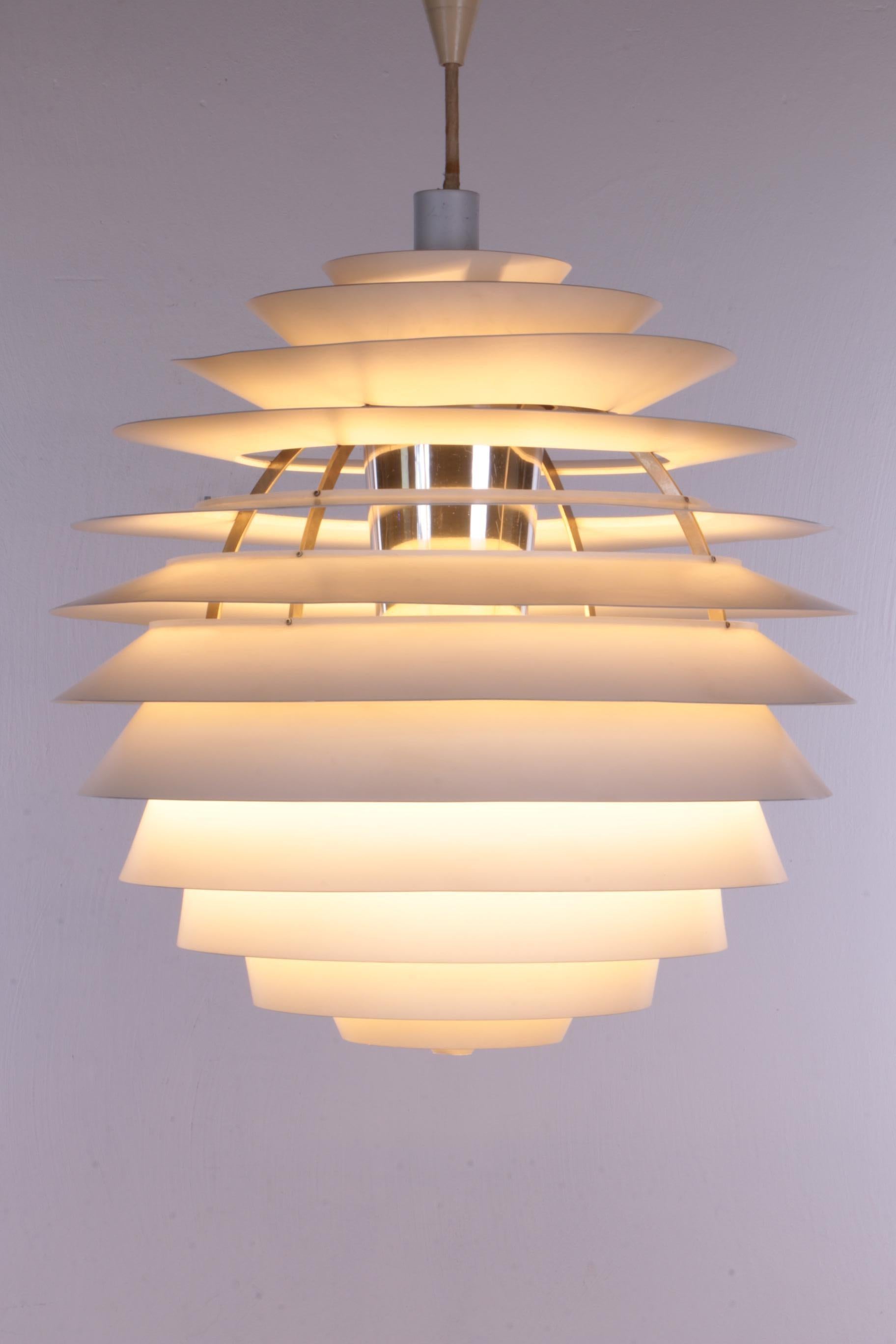 Danish Design Louis Poulsen Ph Louvre Hanging Lamp 1960s For Sale 4