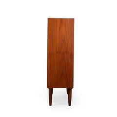 Bibliothèque basse en teck de Carlo Jensen pour Hundevad & Co, années 1960