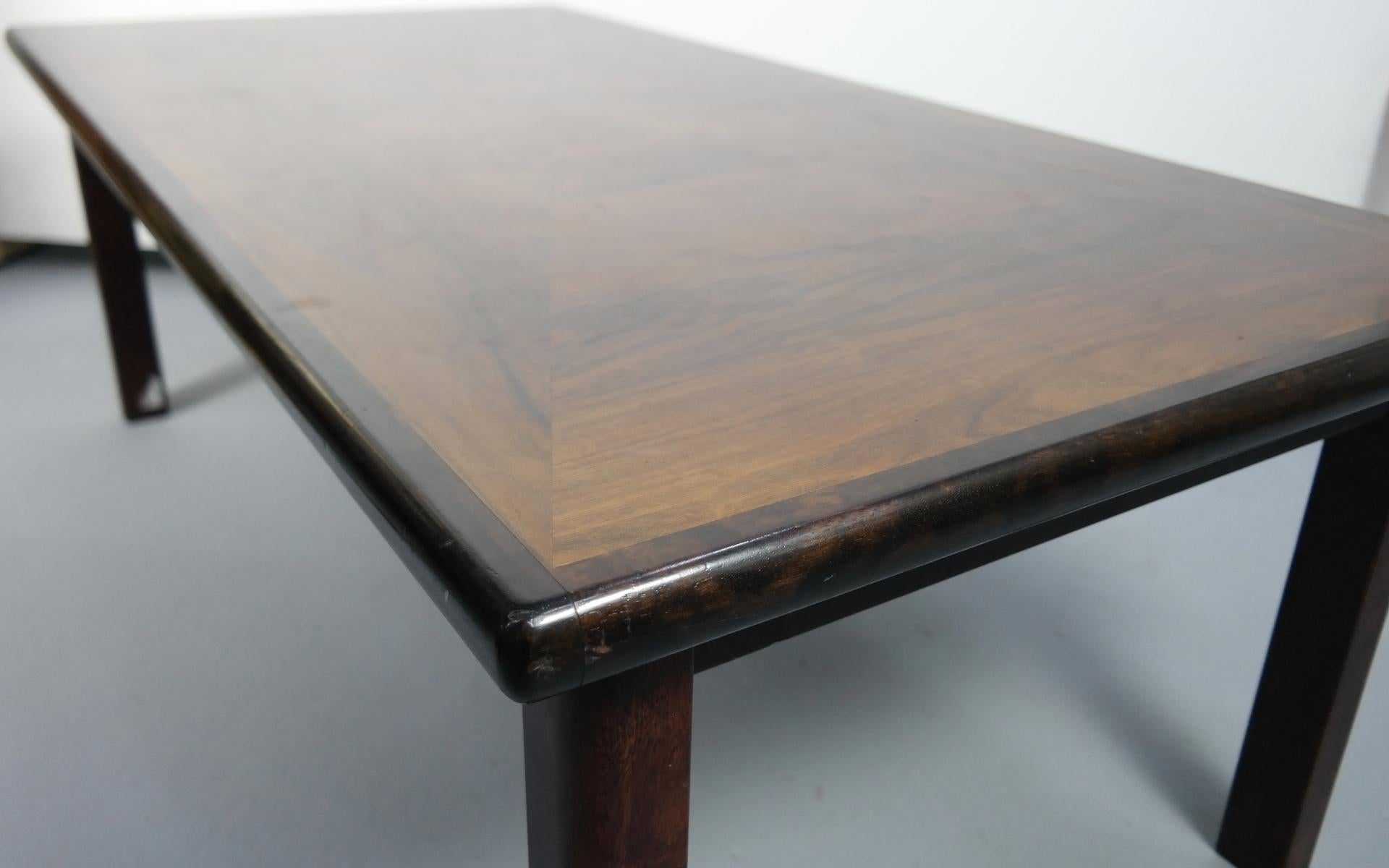 Danish Design Midcentury Rosewood Coffee Table, 1970s In Good Condition In Budapest, HU