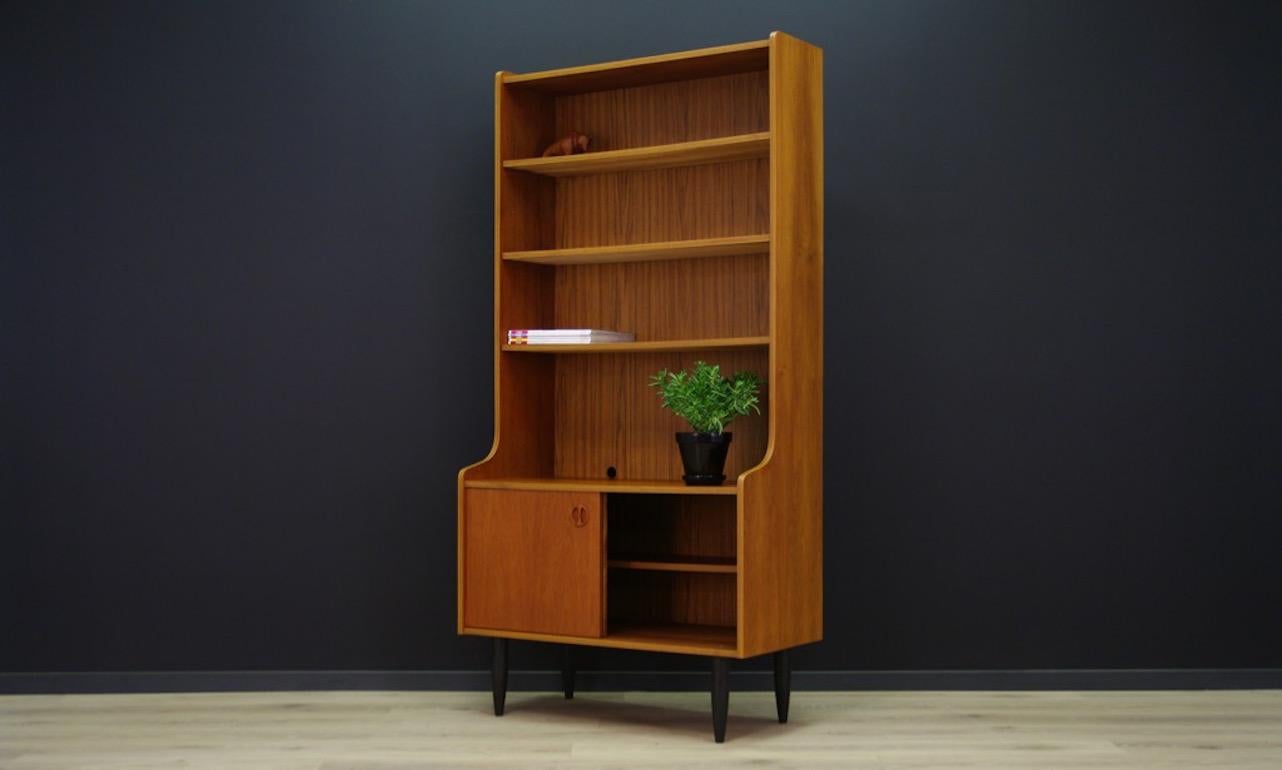 Veneer Danish Design Midcentury Bookcase Teak
