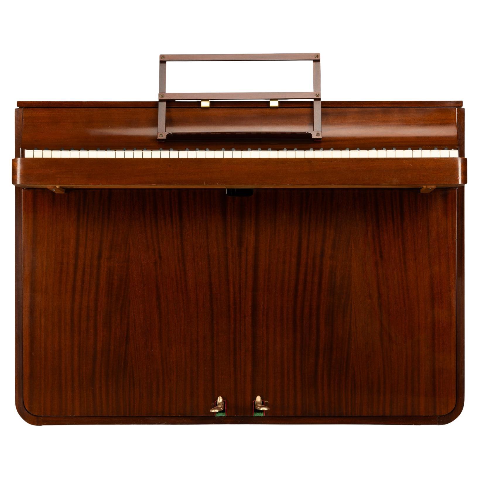 Danish Design Midcentury Pianette by Louis Zwicki in Mahogany, 1950s