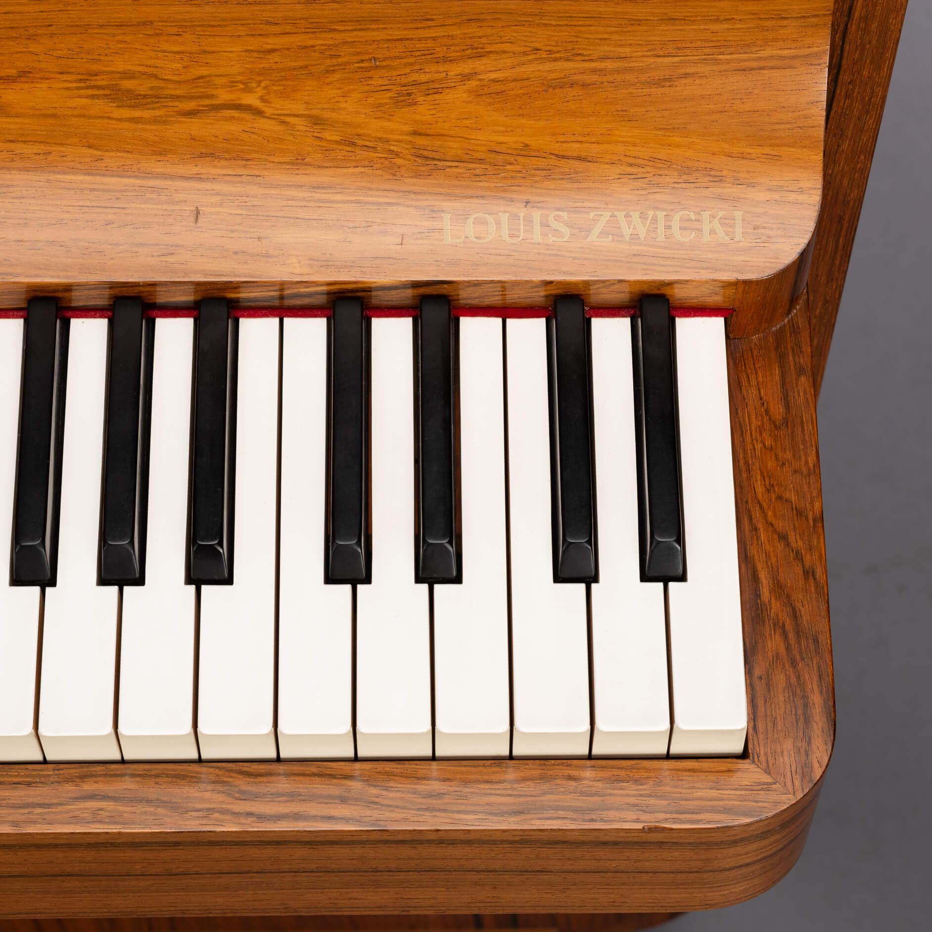 Dänisches Design Klavier aus der Mitte des Jahrhunderts von Louis Zwicki aus Palisanderholz, 1950er Jahre 7