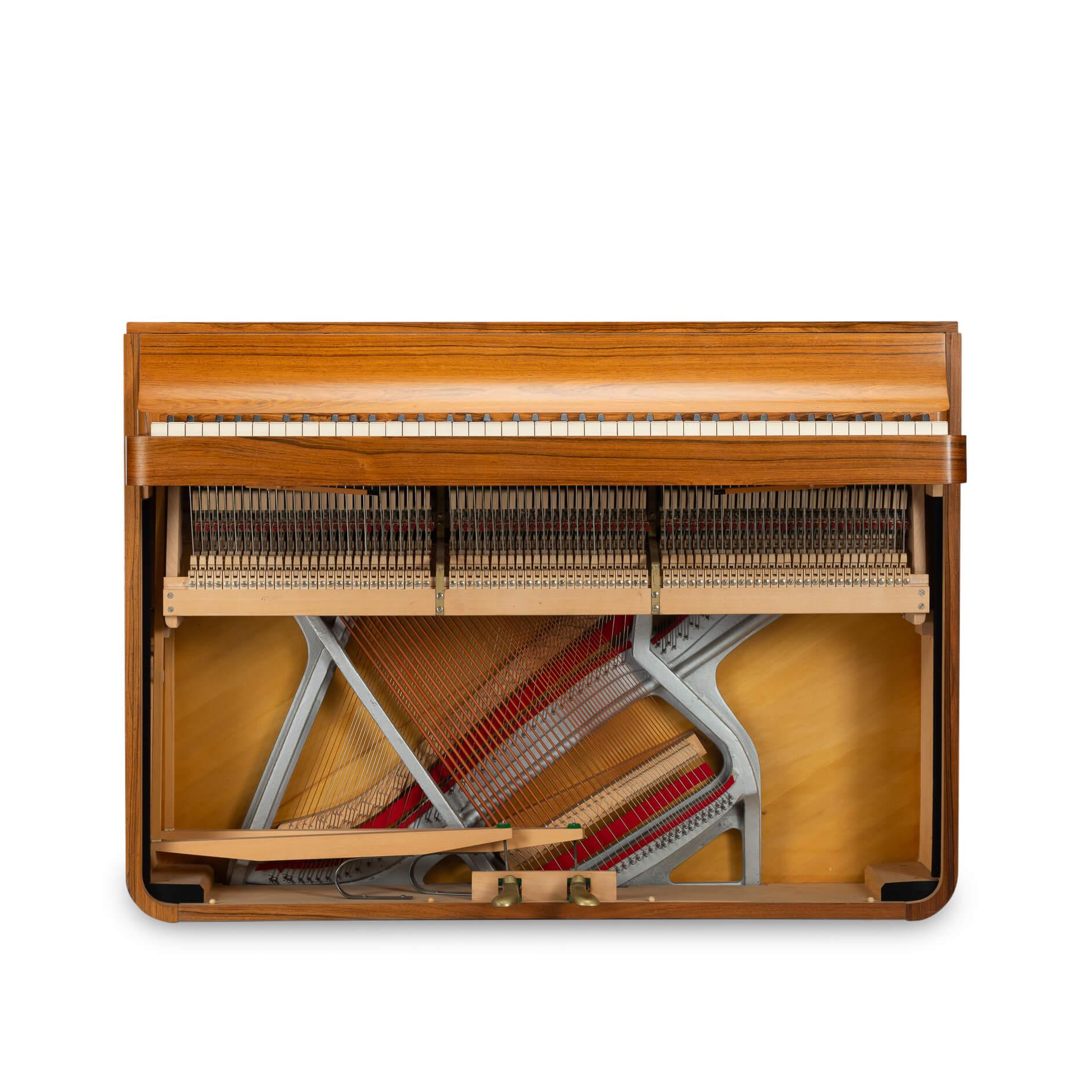 Mid-Century Modern Danish Design Midcentury Pianette by Louis Zwicki in Rosewood, 1950s