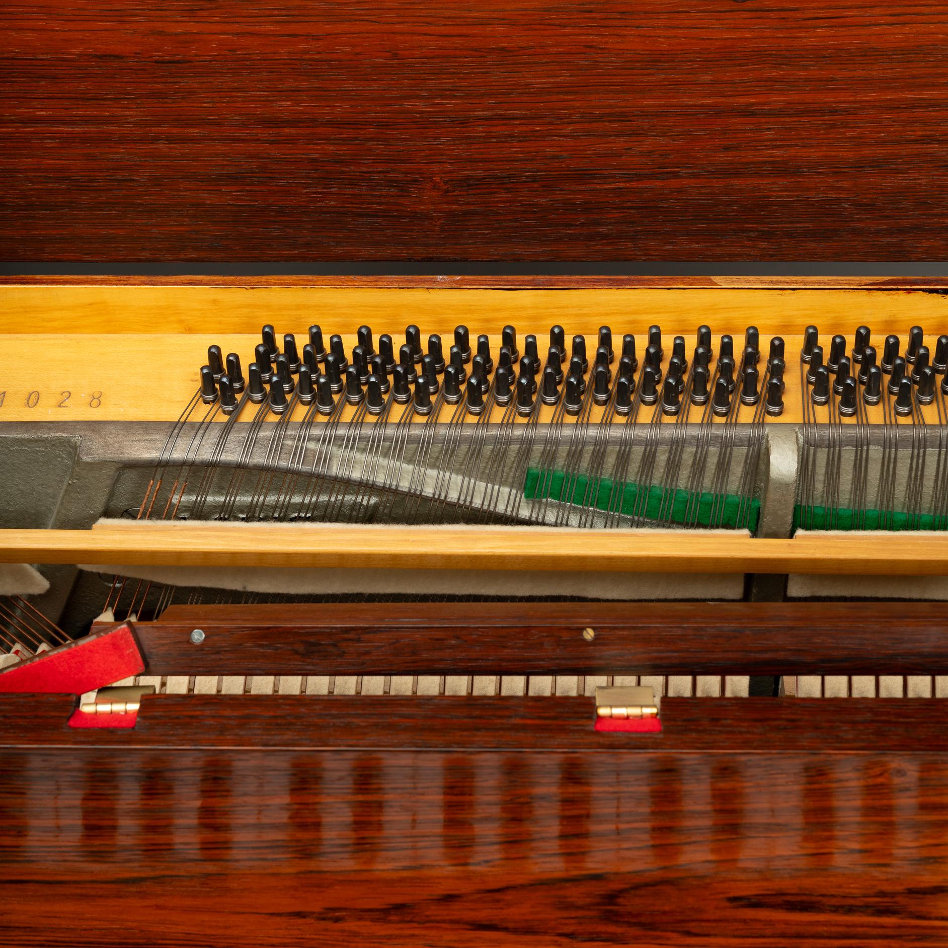 Pianette de Louis Zwicki en bois de rose, design danois du milieu du siècle, années 1960 en vente 6