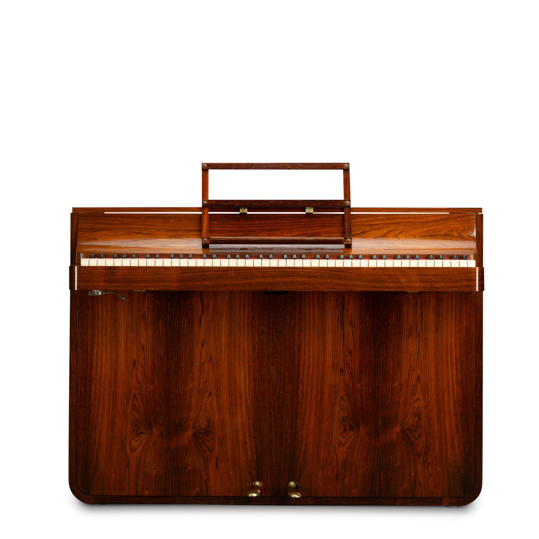 Pianette de Louis Zwicki en bois de rose, design danois du milieu du siècle, années 1960 en vente 9