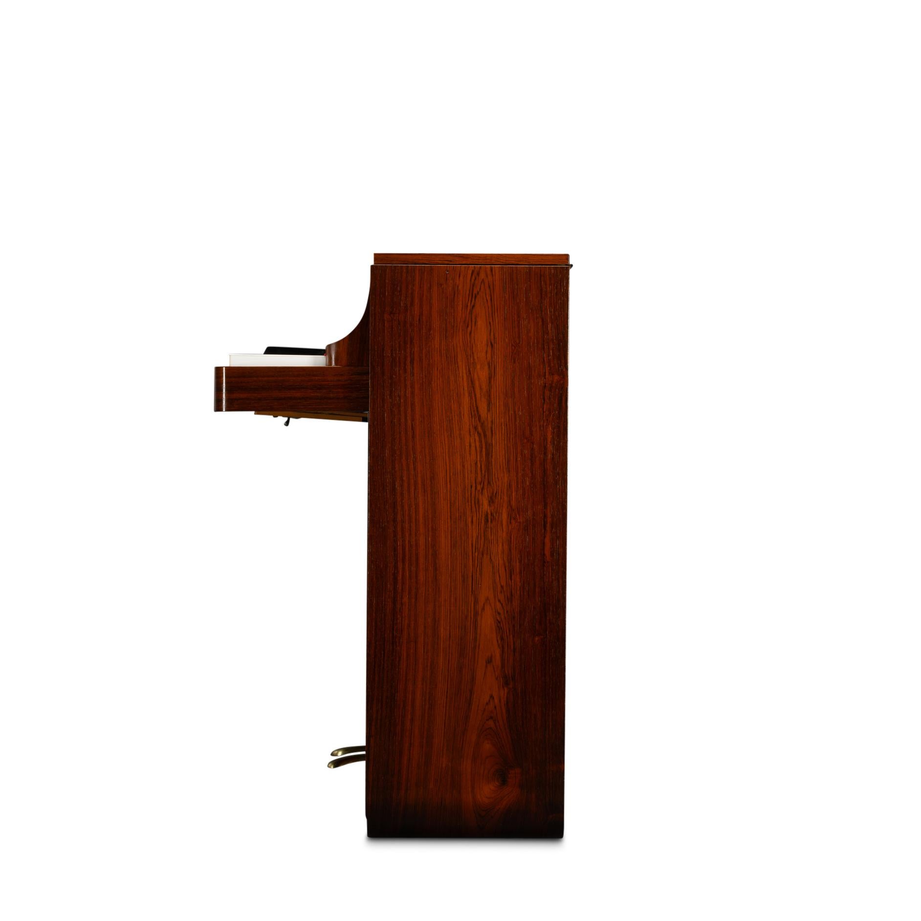 Pianette de Louis Zwicki en bois de rose, design danois du milieu du siècle, années 1960 en vente 11