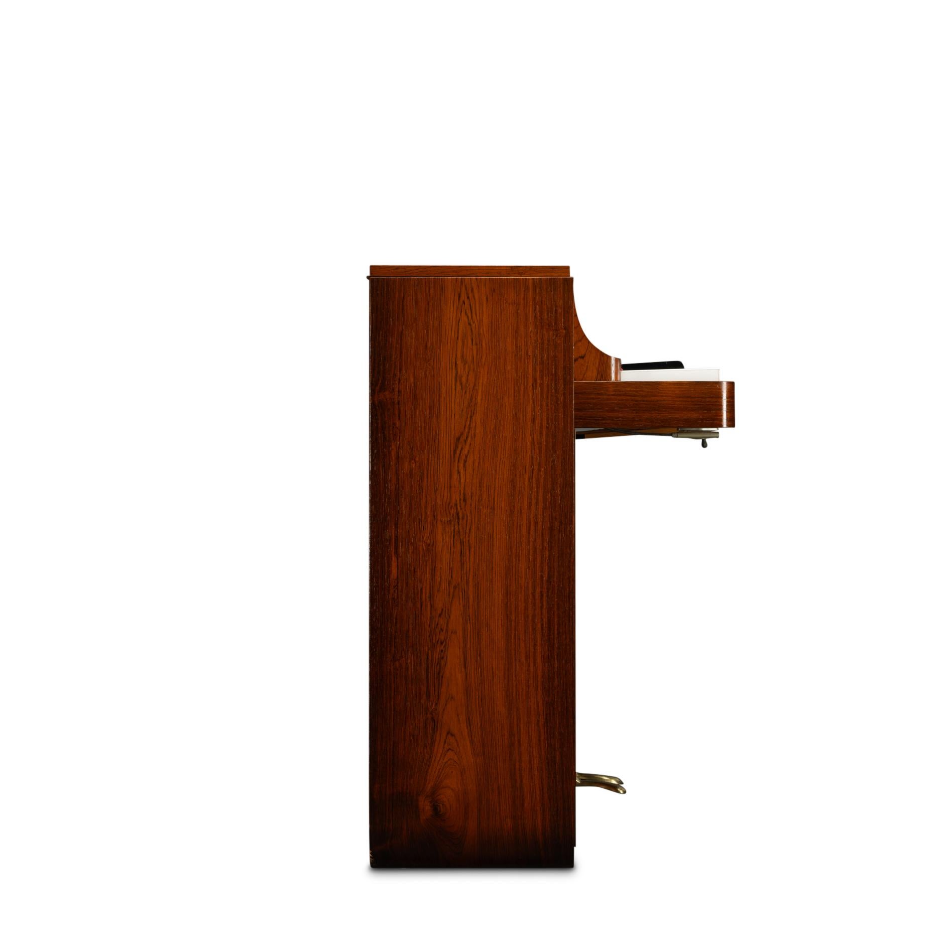 Pianette de Louis Zwicki en bois de rose, design danois du milieu du siècle, années 1960 en vente 12