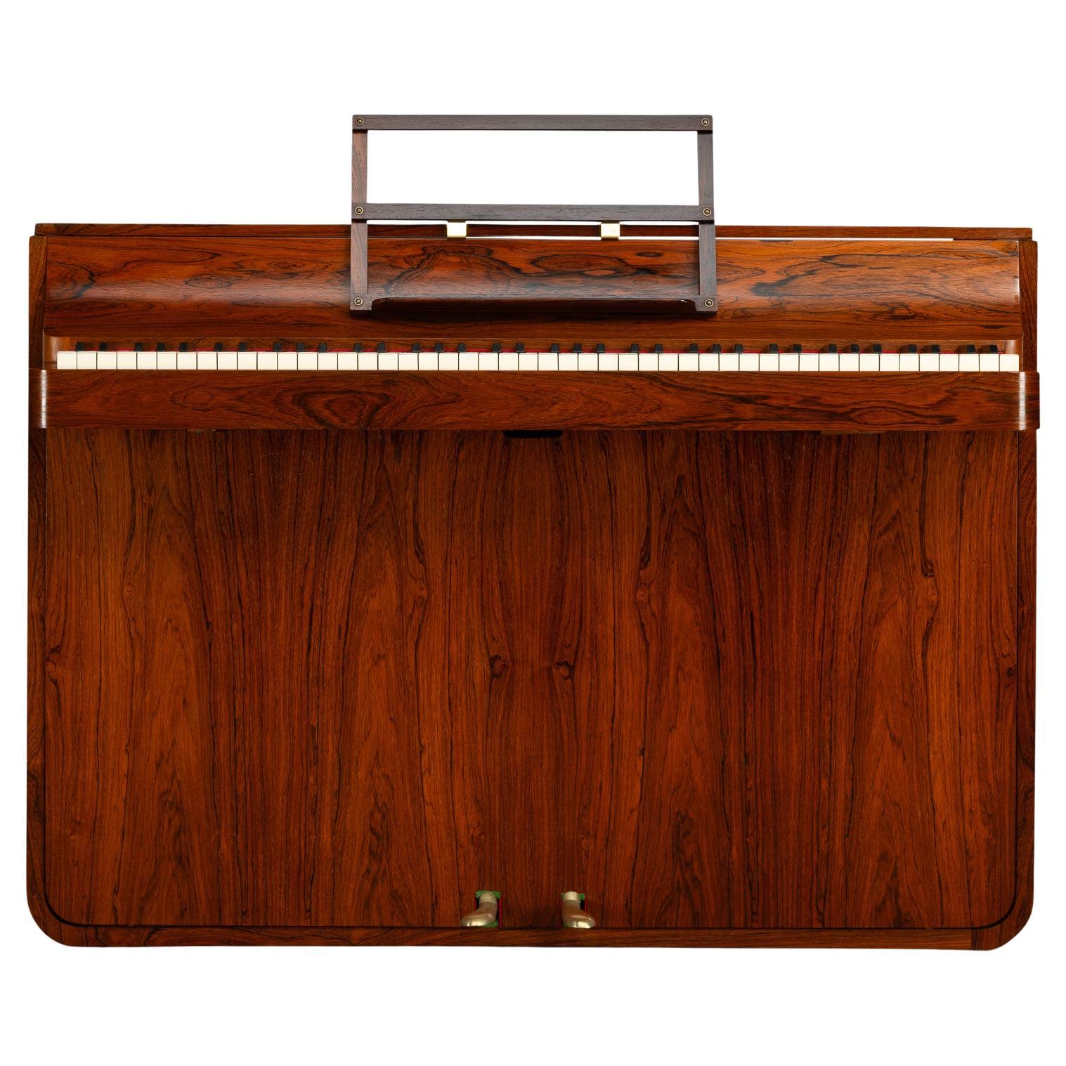 Pianette de Louis Zwicki en bois de rose, design danois du milieu du siècle, années 1960