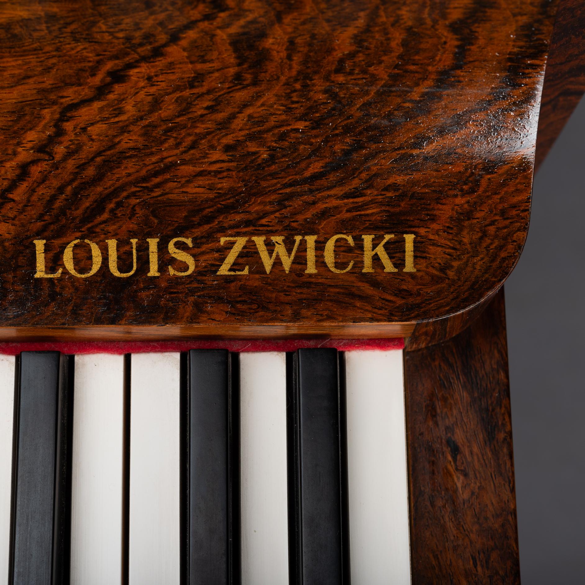 Dänisches Design Palisander-Klavier aus der Jahrhundertmitte von Louis Zwicki, 1950er Jahre im Angebot 9