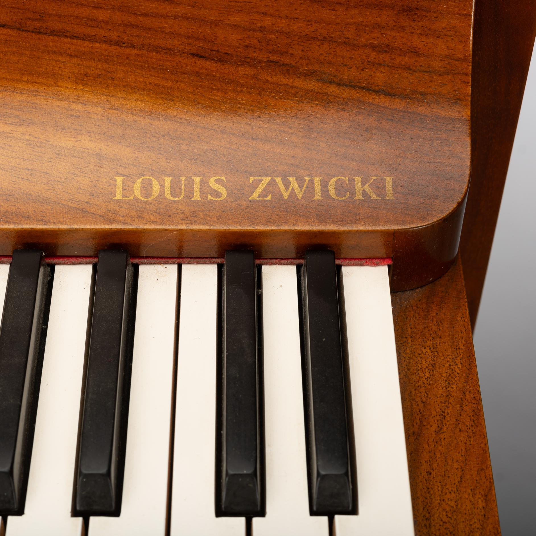Danish Design Midcentury Rosewood Pianette by Louis Zwicki, 1950s 11