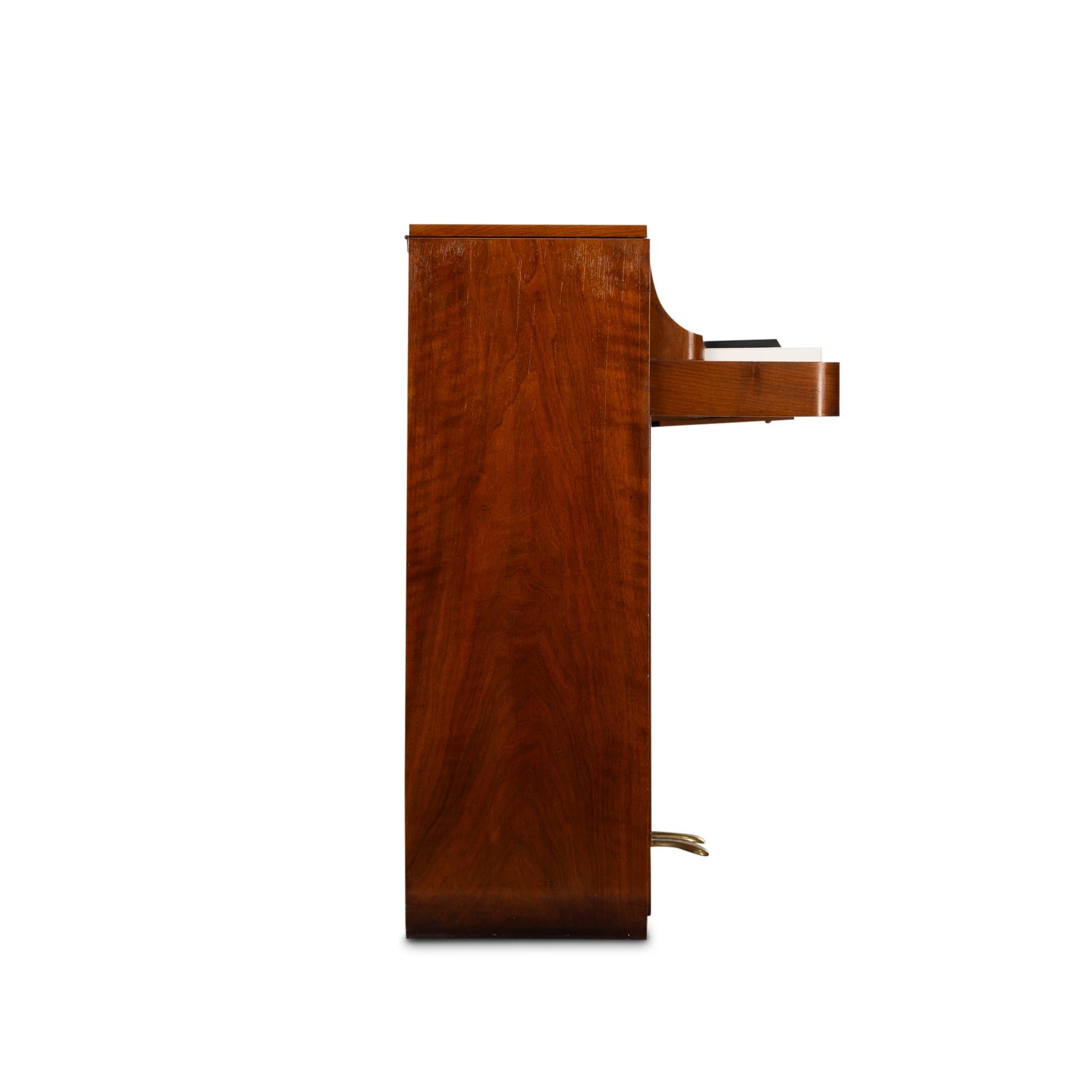 Veneer Danish Design Midcentury Rosewood Pianette by Louis Zwicki, 1950s