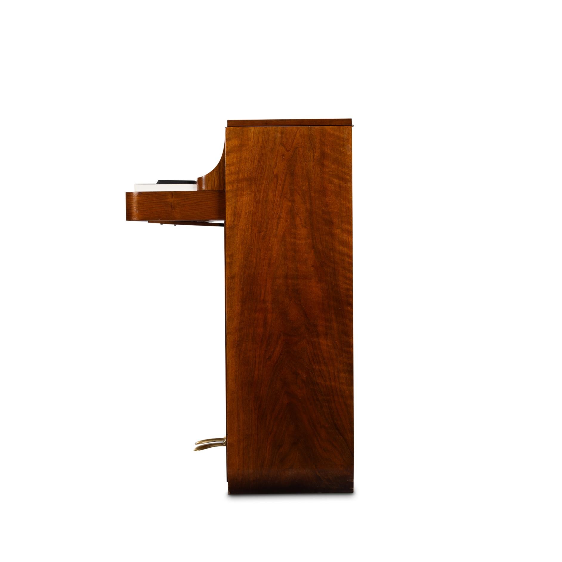 Danish Design Midcentury Rosewood Pianette by Louis Zwicki, 1950s In Good Condition In Breda, Netherlands