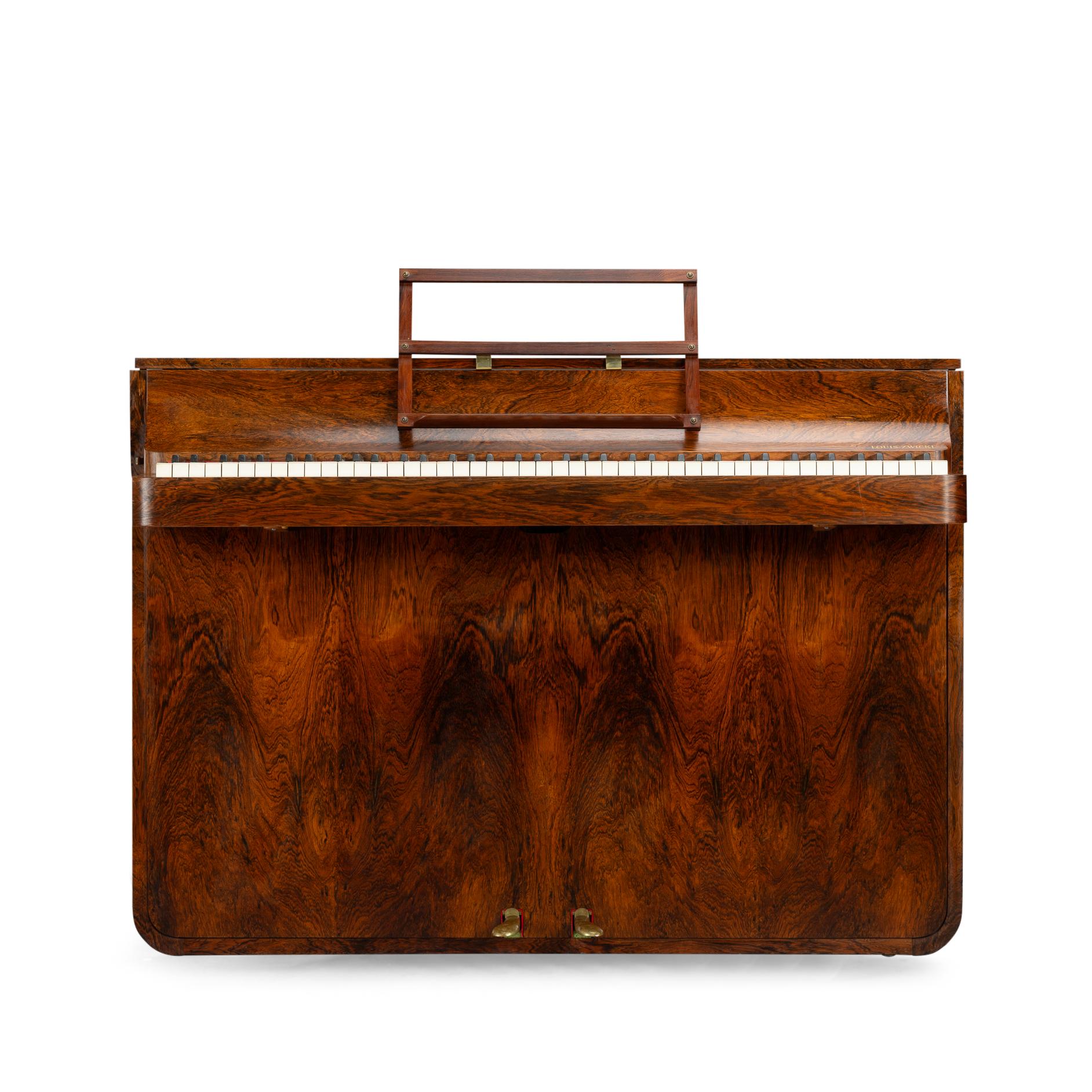 Dänisches Design Palisander-Klavier aus der Jahrhundertmitte von Louis Zwicki, 1950er Jahre (Rosenholz) im Angebot