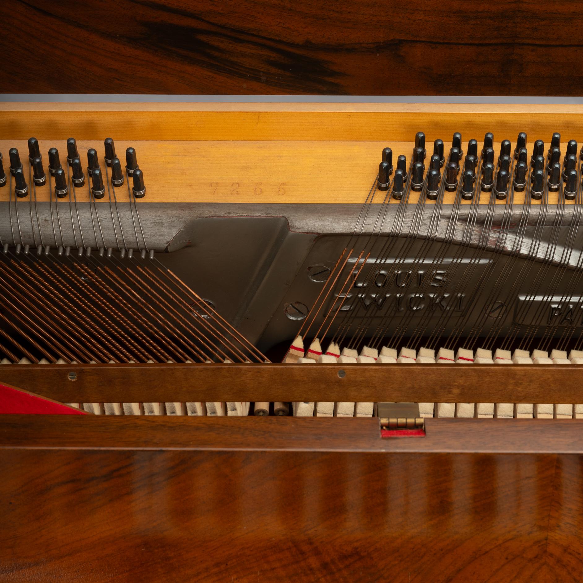 Danish Design Midcentury Rosewood Pianette by Louis Zwicki, 1950s 2
