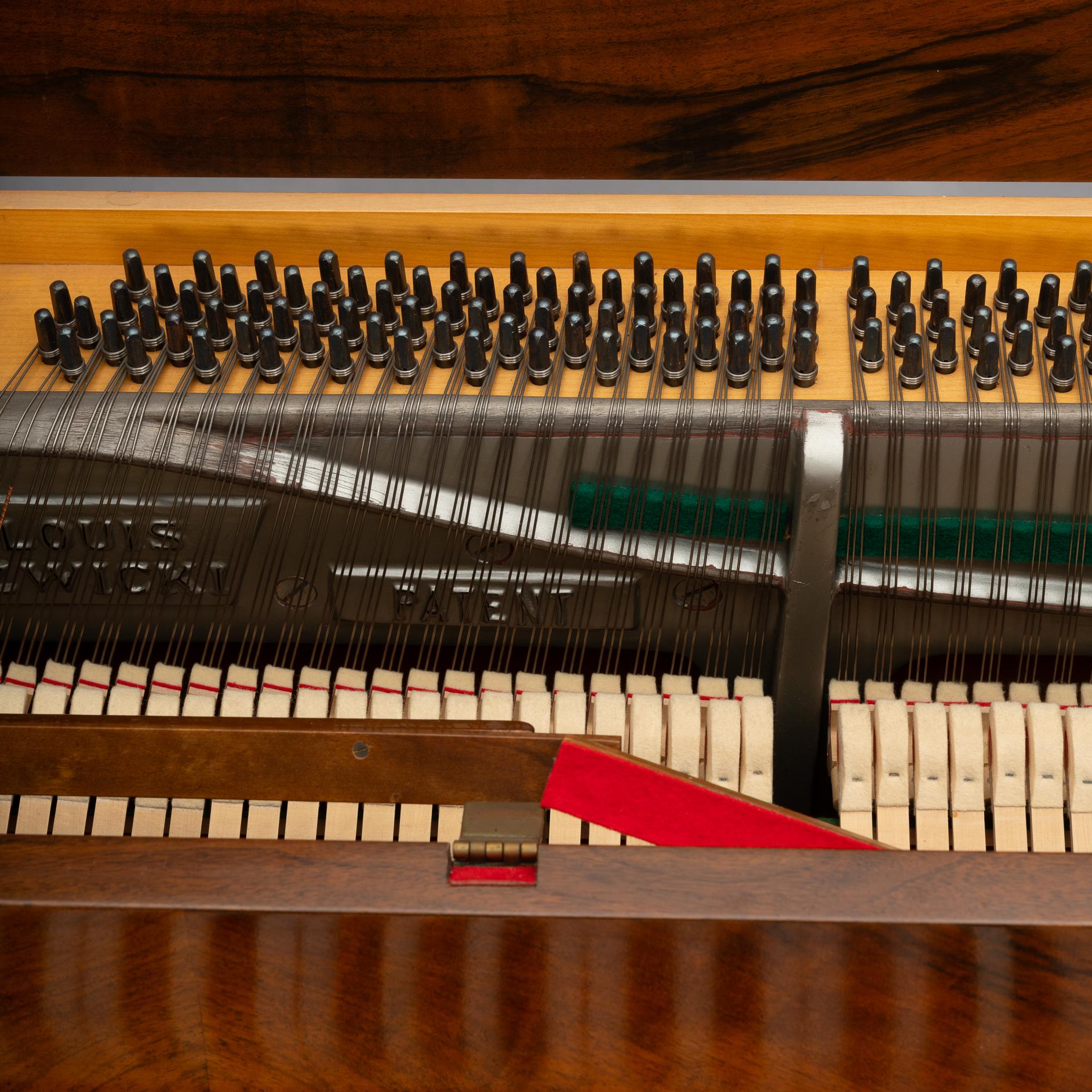 Danish Design Midcentury Rosewood Pianette by Louis Zwicki, 1950s 3