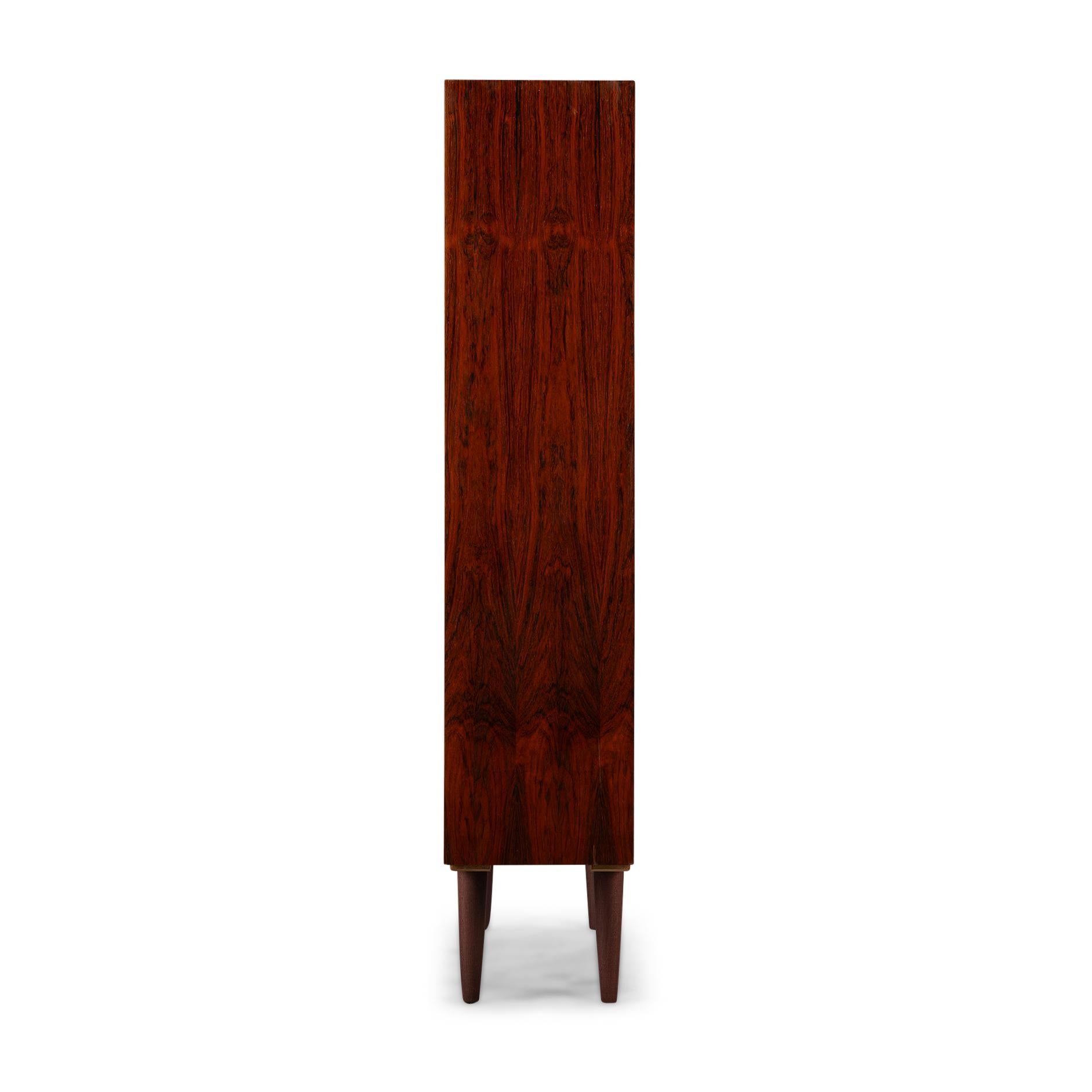 Mid-Century Modern Danish Design Model 6 Rosewood Bookcase by Gunni Omann for Omann Jun, 1960s For Sale