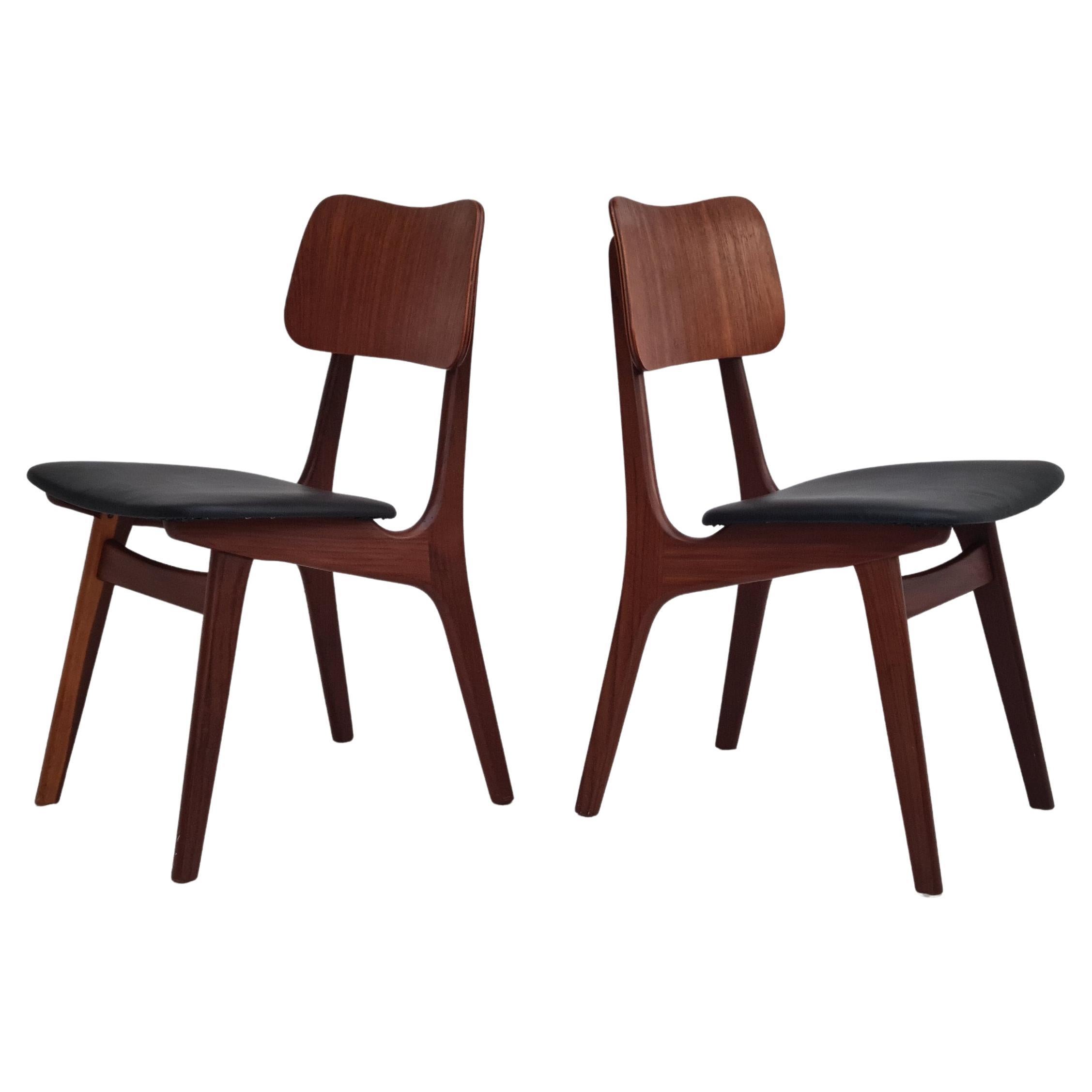 Danish design, Pair of chairs, Ib Kofod-Larsen, 60s, model 74