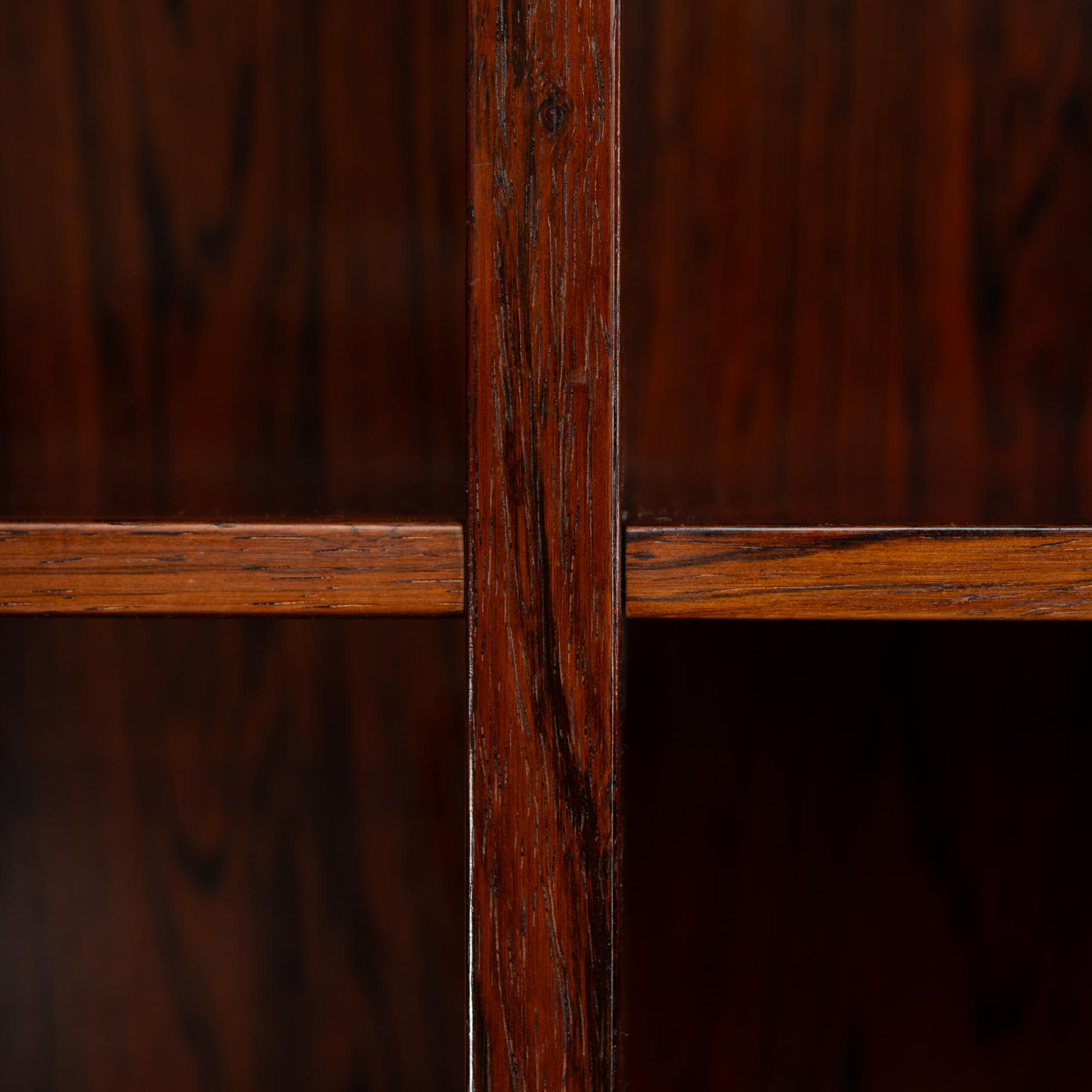 Danish Design Rosewood Bookcase Model 6 by Omann Jun Mobelfabrik, 1960s en Bueno estado para la venta en Breda, Netherlands