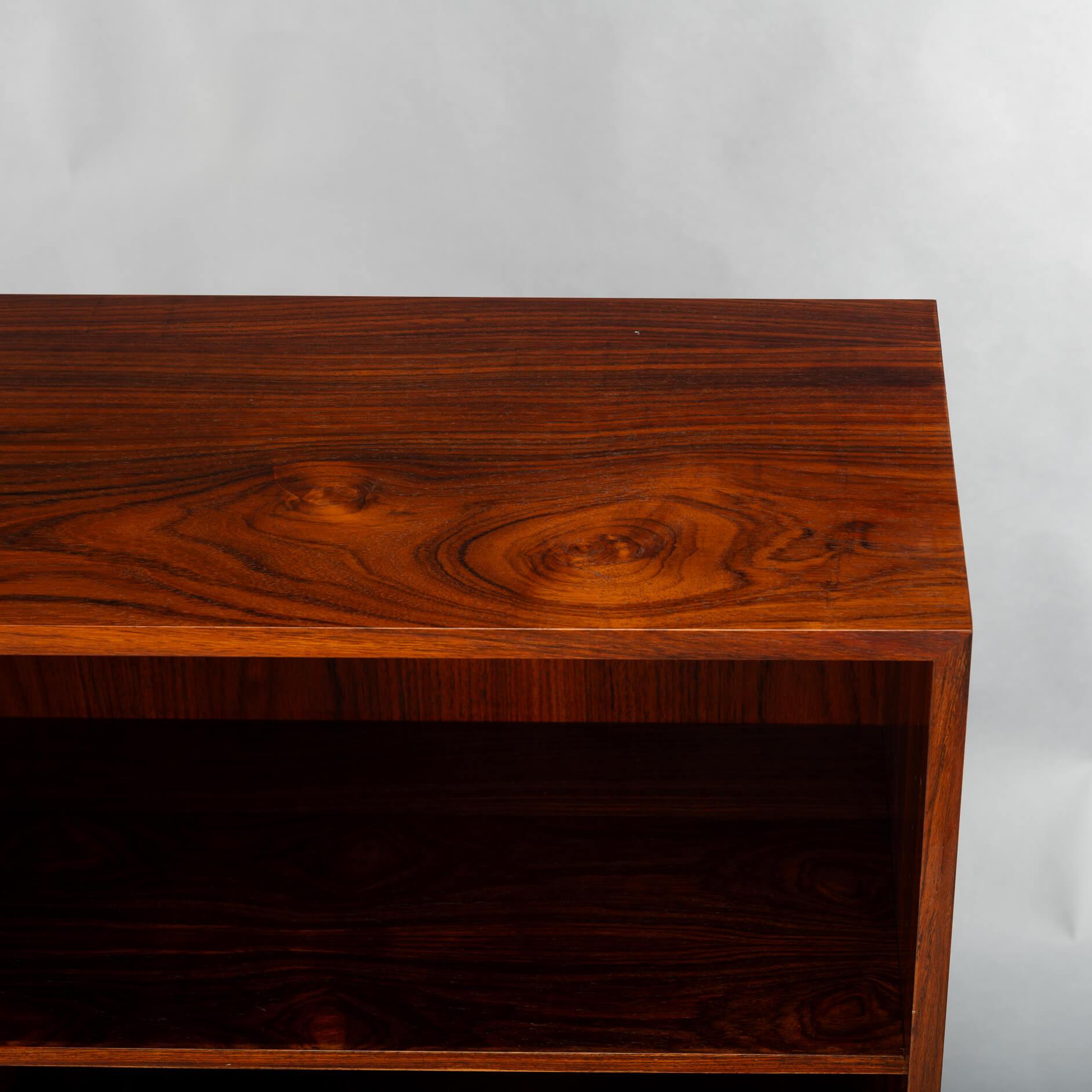 Danish Design Rosewood Bookcase with LP rack, 1960s 5