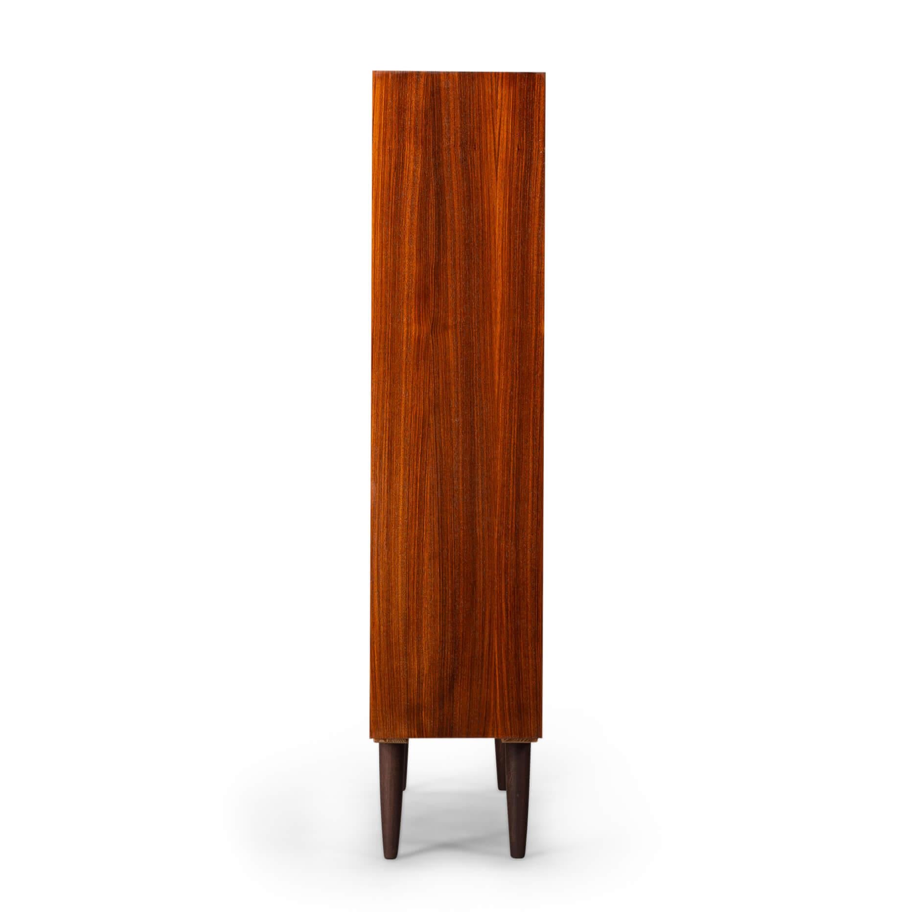 Mid-Century Modern Danish Design Rosewood Bookcase with LP rack, 1960s