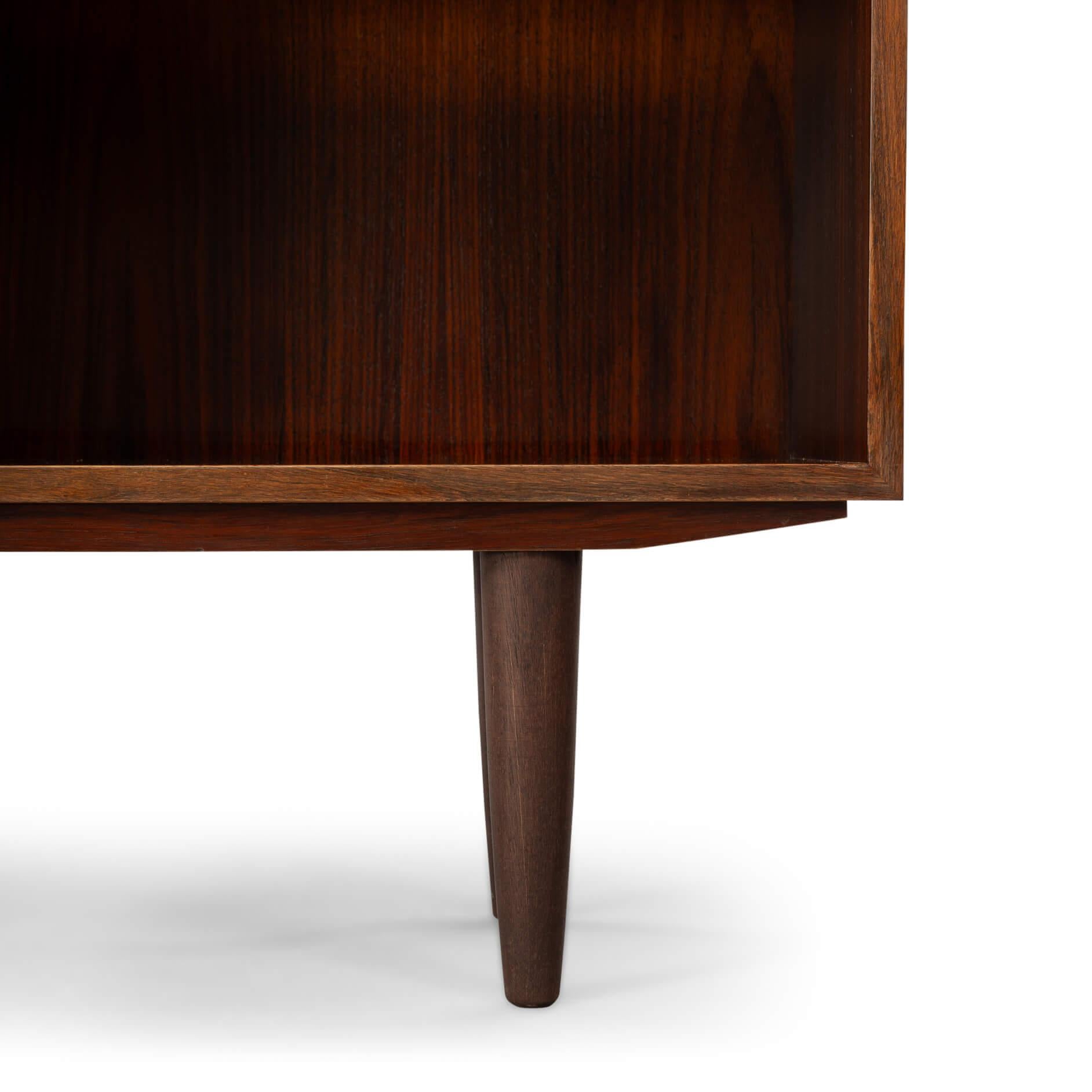 Danish Design Rosewood Bookcase with LP rack, 1960s In Good Condition In Breda, Netherlands