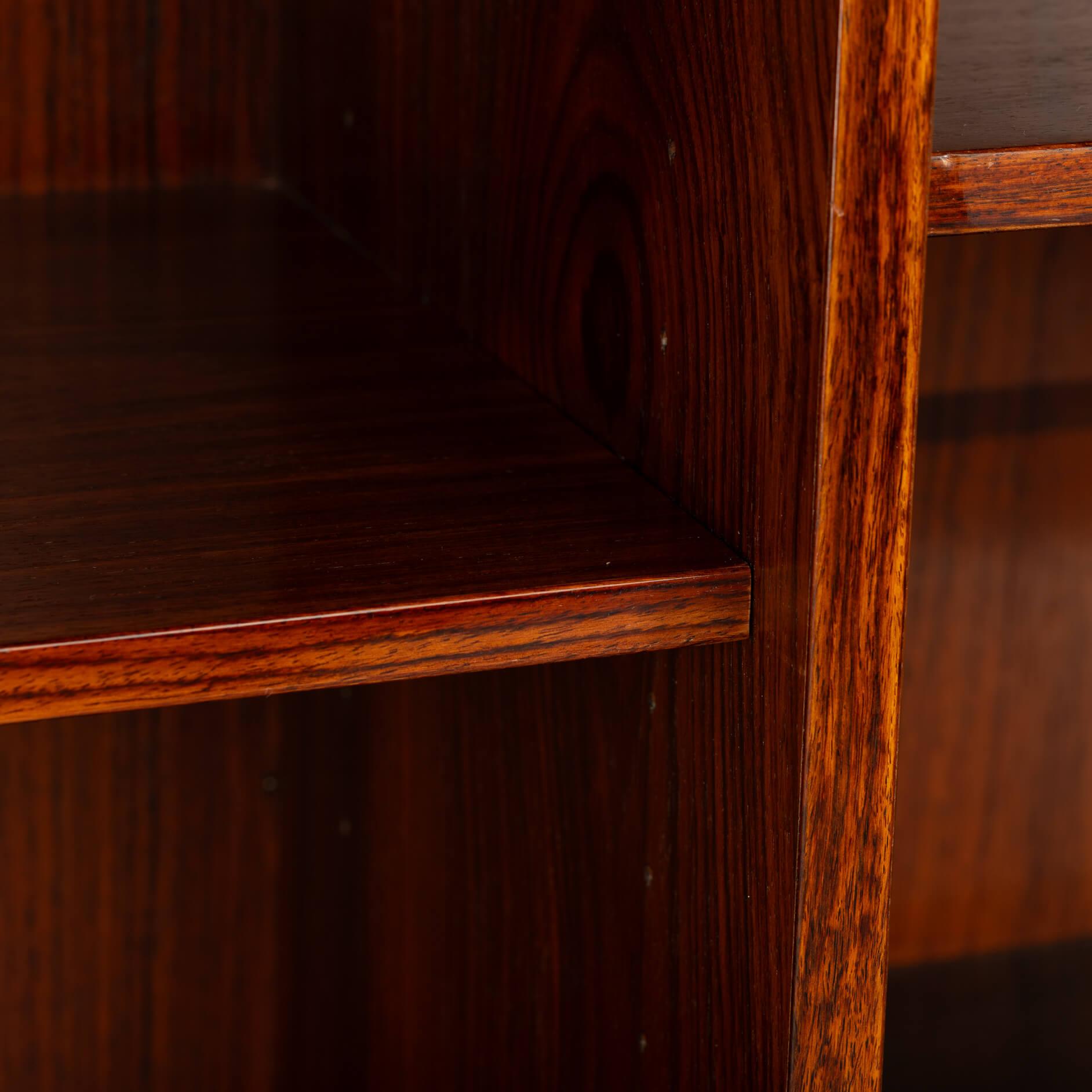 Mid-20th Century Danish Design Rosewood Bookcase with LP rack, 1960s